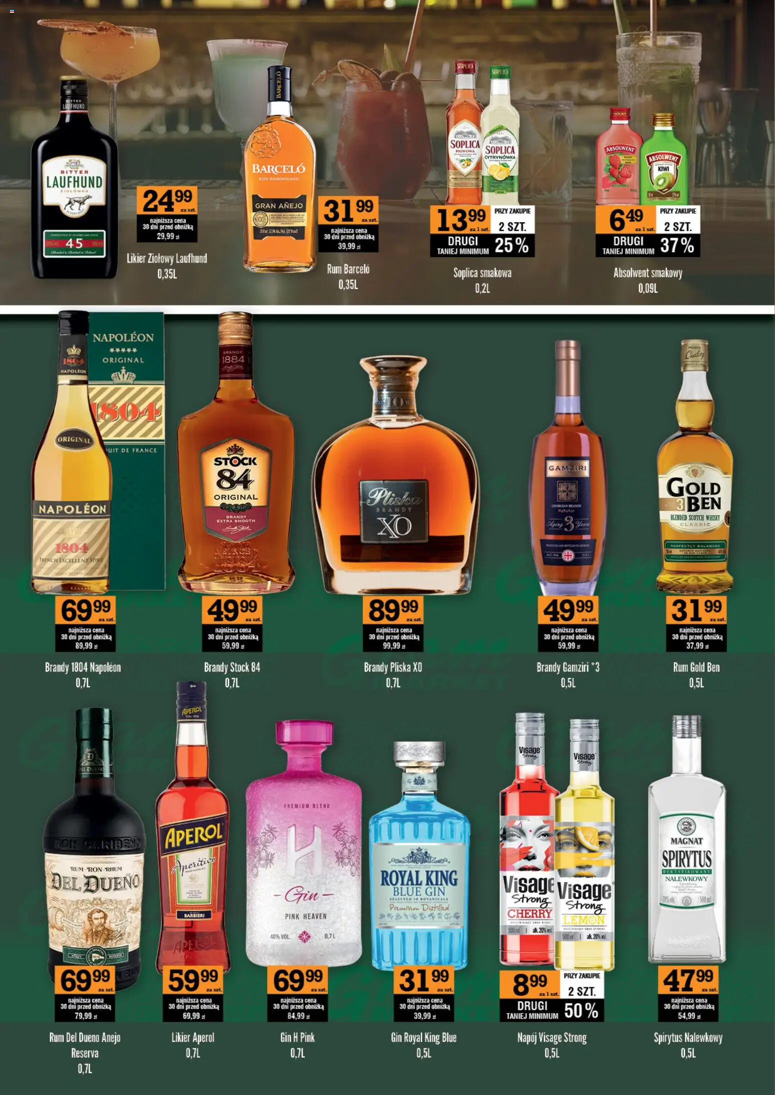 Gram Market gazetka - Barek od 01.08.2026 | Strona: 2 | Produkty: Brandy Pliska XO, Spirytus, Kiwi, Whisky