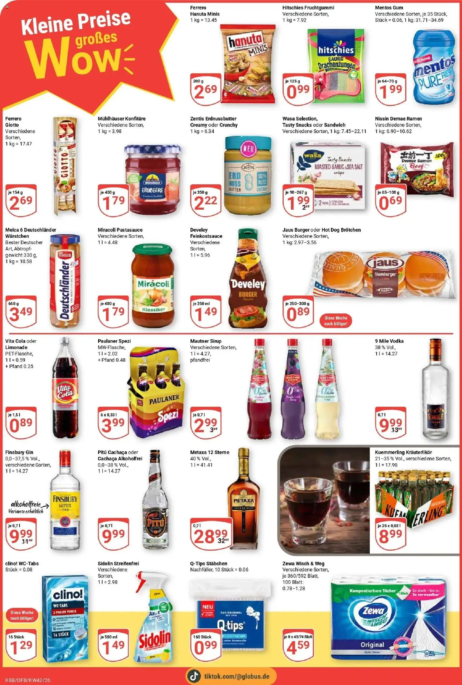 Globus Prospekt Koblenz-Bubenheim (ab 12.10.2026) » Angebote online | Seite: 4 | Produkte: Paulaner spezi, Sirup, Metaxa, Vita cola