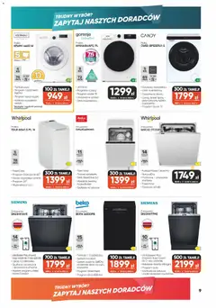 Pogląd oferty "Max elektro gazetka" - ważna od 02.07.2026 | Strona: 9 | Produkty: Pralka, Zmywarka, Kosz, Sztućce