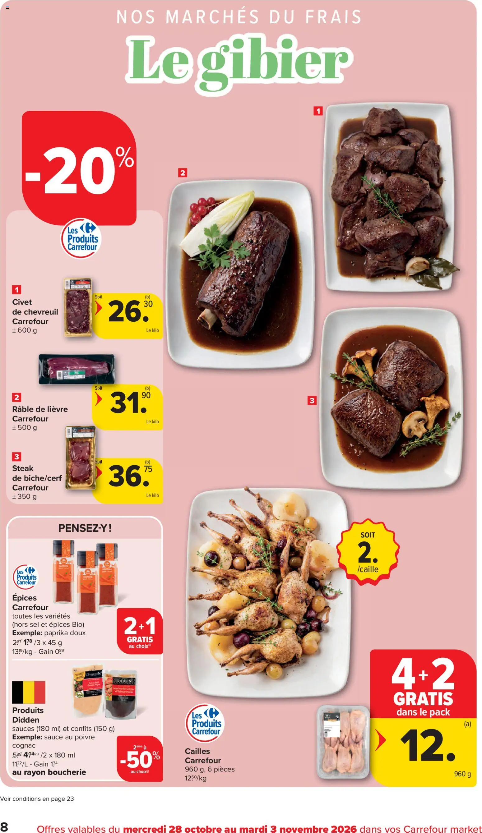 {H1} | Pagina: 8 | Producten: Steak, NOS, Paprika, Cognac