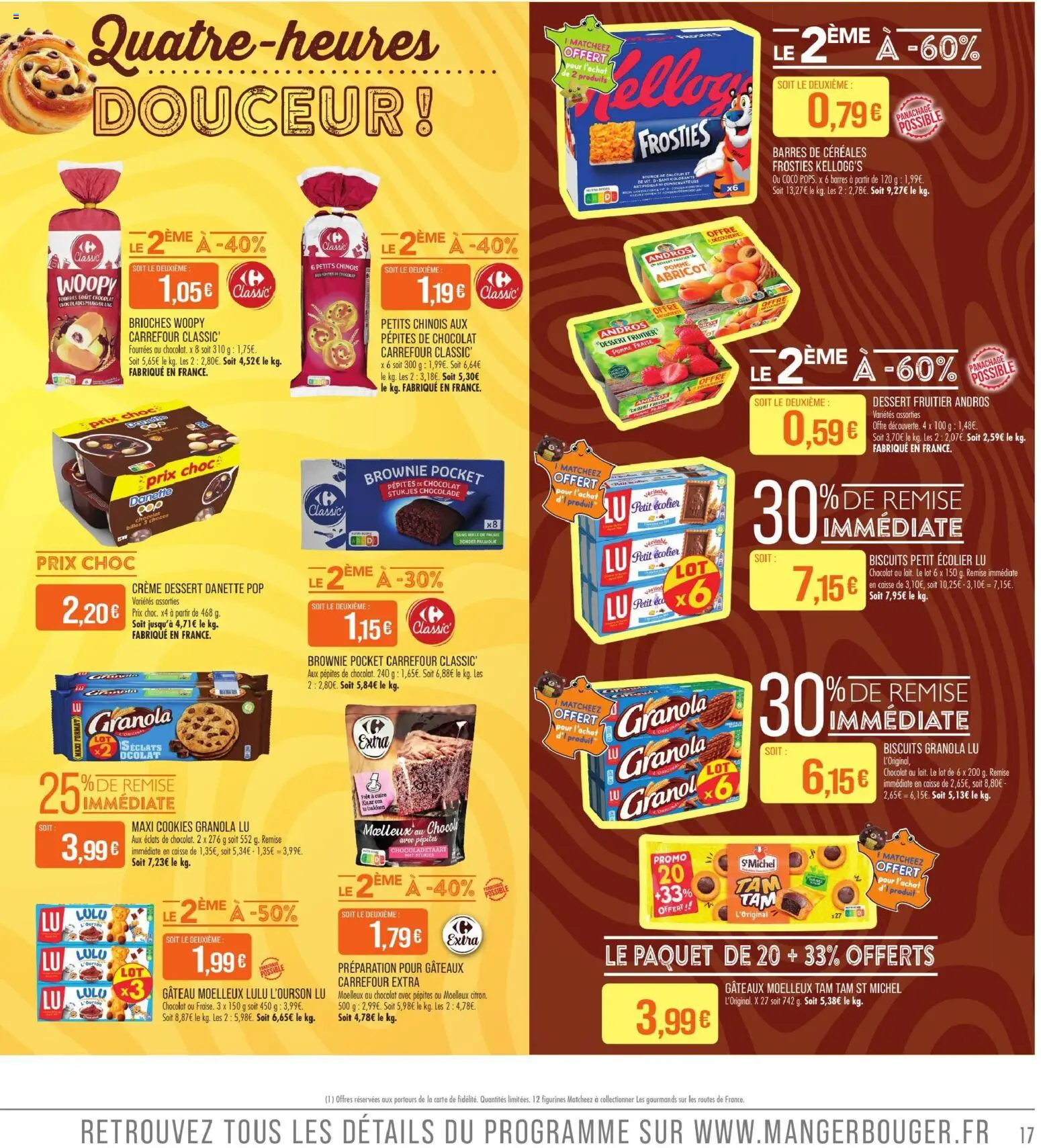 {H1} | Page: 17 | Produits: Gâteau, Figurines, Céréales, Granola
