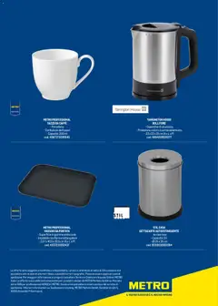 Anteprima del volantino Metro Hotel catalogo valido a partire dal 17.10.2025 | Pagina: 112 | Prodotti: Caffè, Bollitore, Vassoio