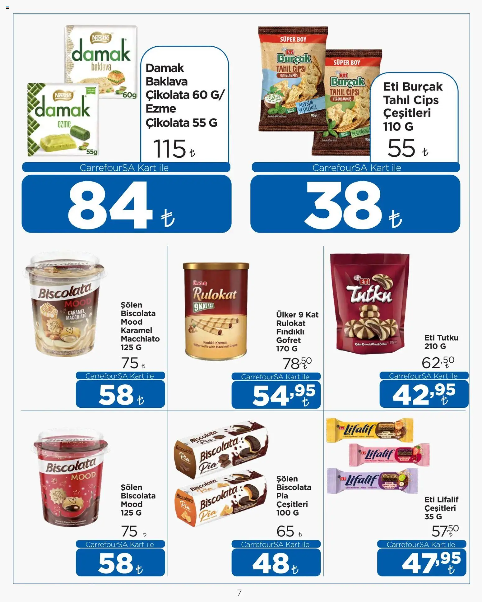 CarrefourSA Katalog - 19 Eylül 2026 tarihinden itibaren geçerlidir | Sayfa: 6 | Ürünler: Gofret, Çikolata, Cips, Tahıl