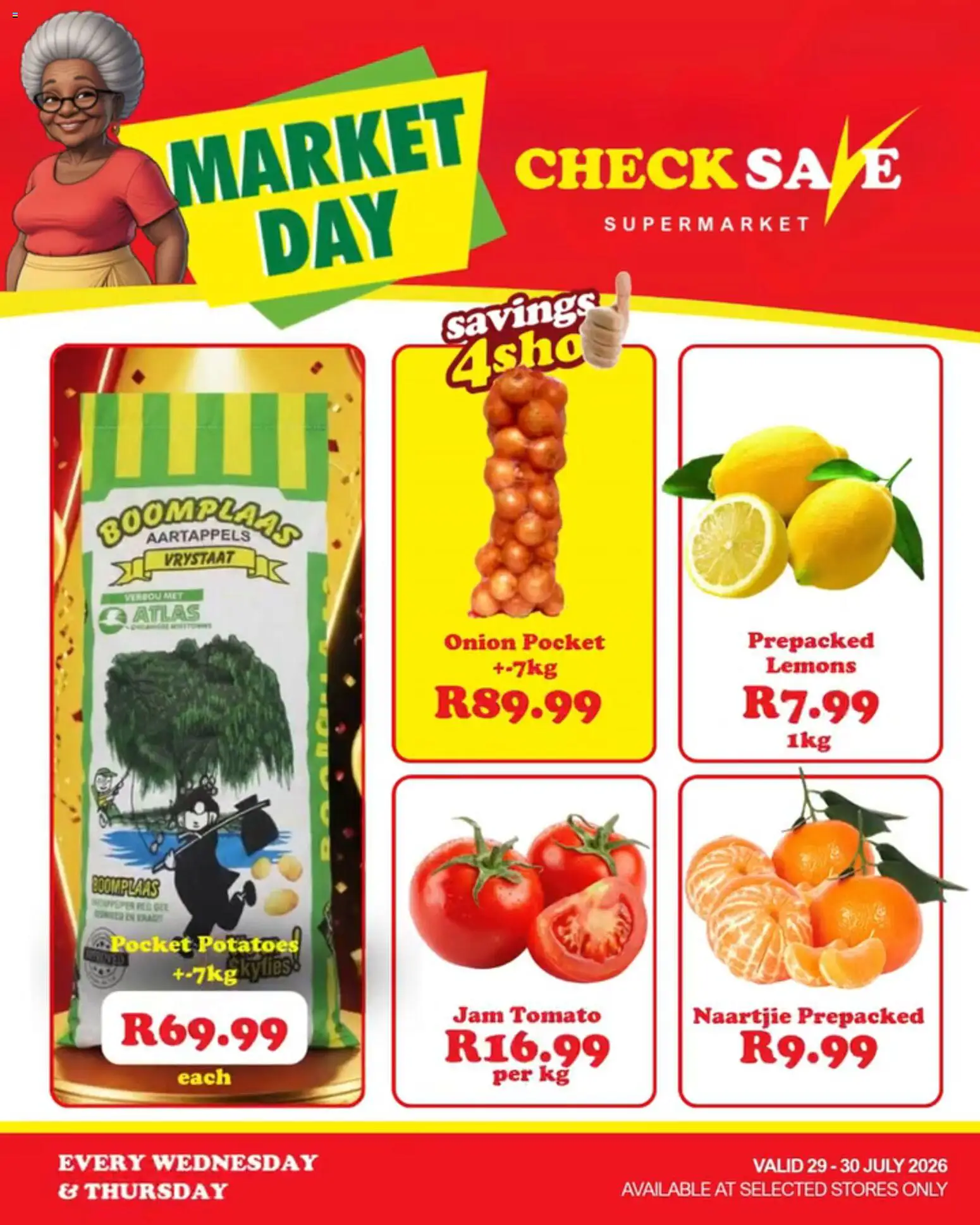 New Check Save catalogue – valid from 29/07/2026 | Page: 2 | Products: Jam, Potatoes