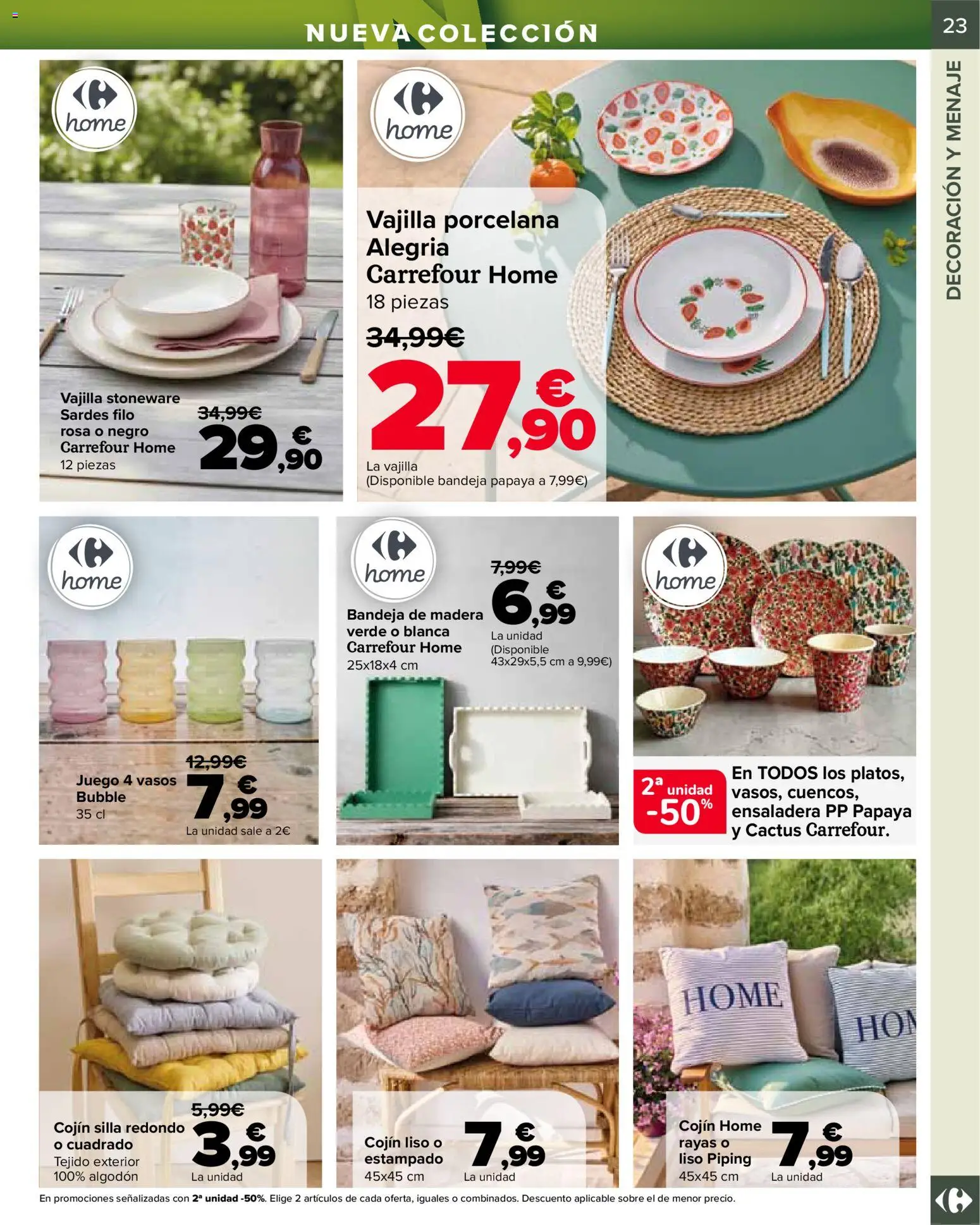 Carrefour Jardin │ válido desde el 14.04.2026 | Página: 23 | Productos: Βρεφικό κρεβάτι, Cojín, Bandeja, Silla