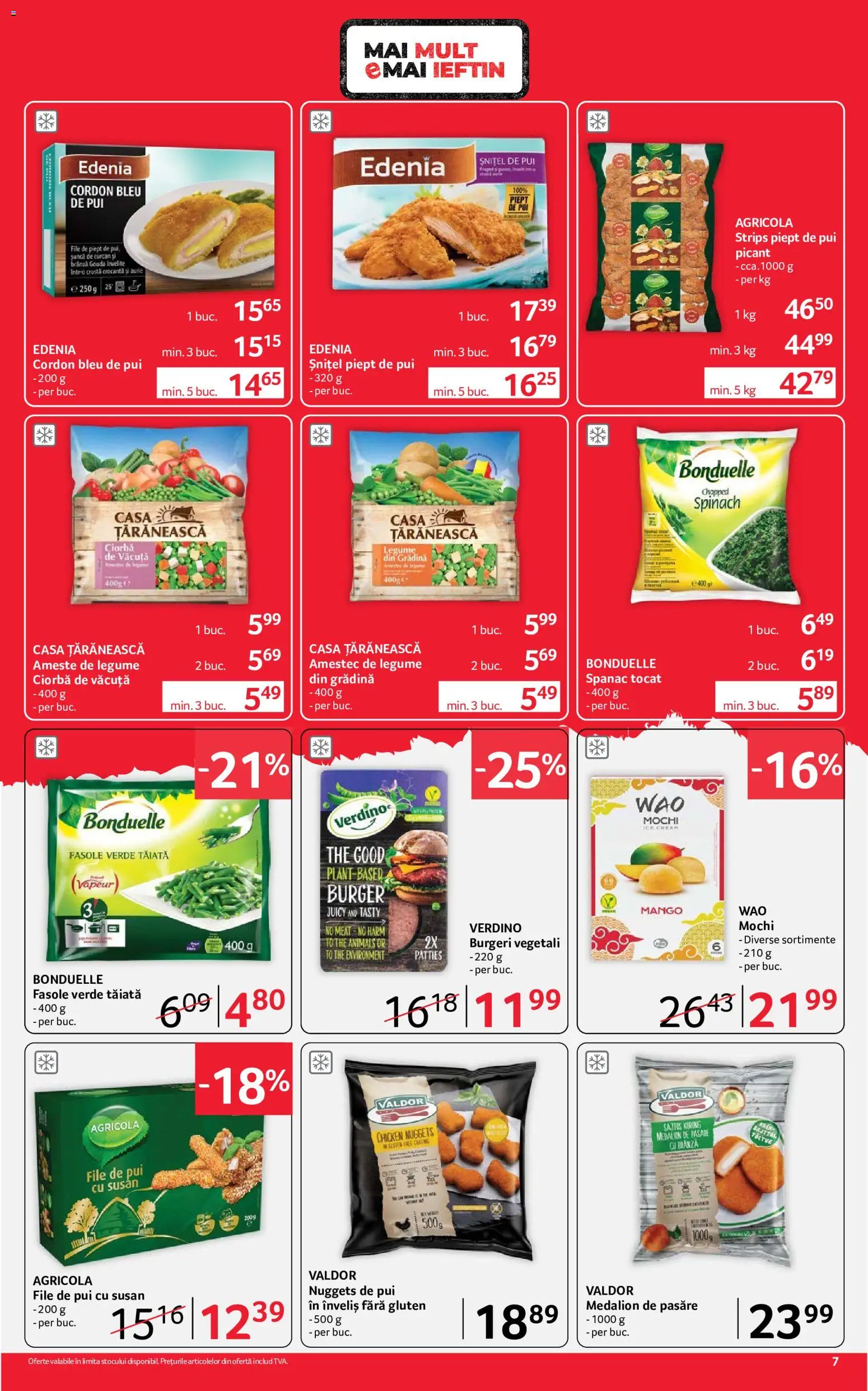 Noul catalog Selgros – valabil de la 07.08.2026 | Pagină: 7 | Produse: Hacıyatmaz Kedi Oyuncağı, Fasole verde, Legume, Mango