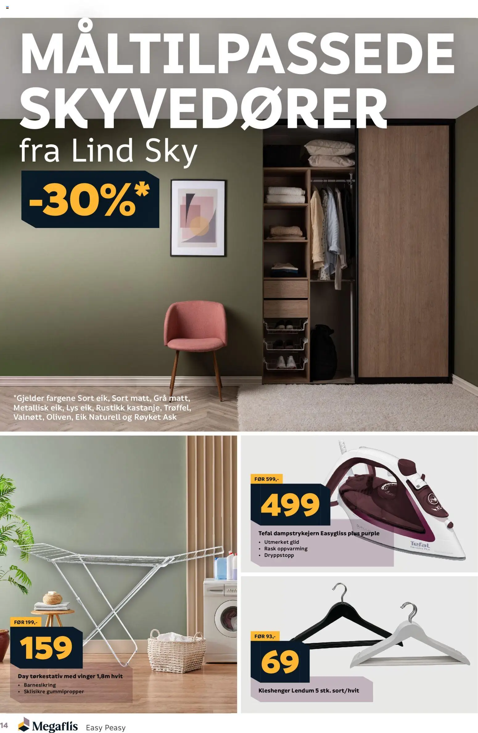 {H1} | Side: 14 | Produkter: Tørkestativ, Lys, Kleshenger