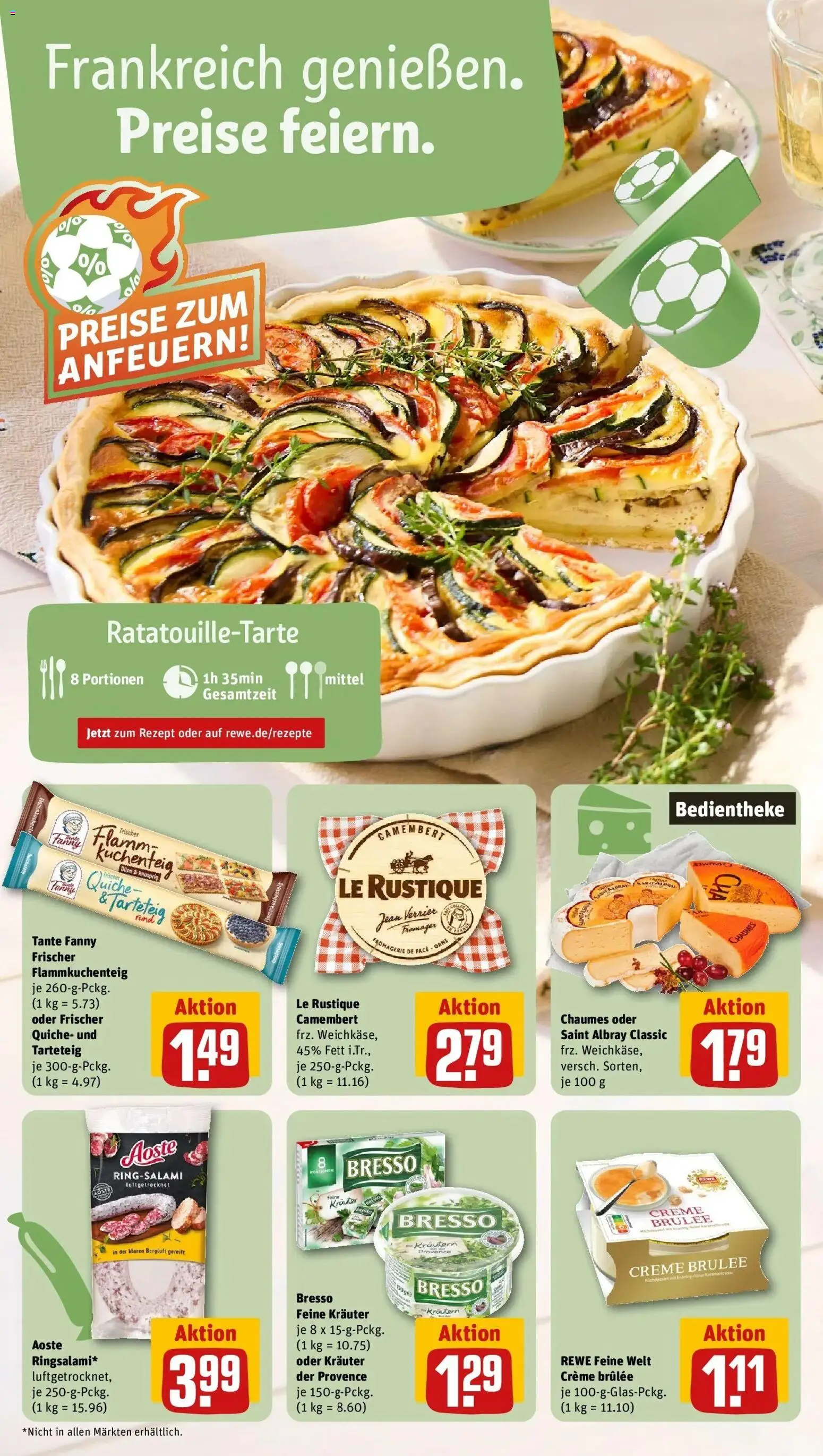 Rewe Prospekt Nürnberg / Maxfeld – gültig ab 05.07.2026 | Seite: 4 | Produkte: Bresso, Creme, Creme brulee, Camembert
