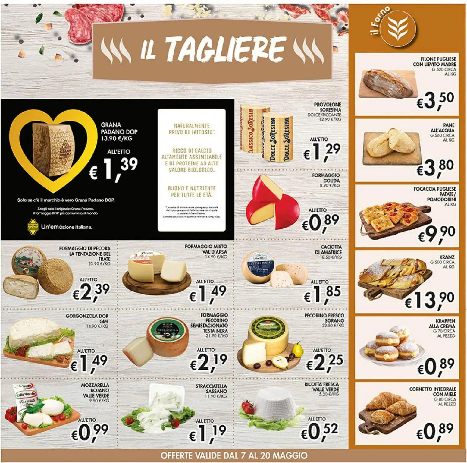 Volantino Coal del 07.05.2026 | Pagina: 10 | Prodotti: Pomodorini, Crema, Tagliere, Ricotta