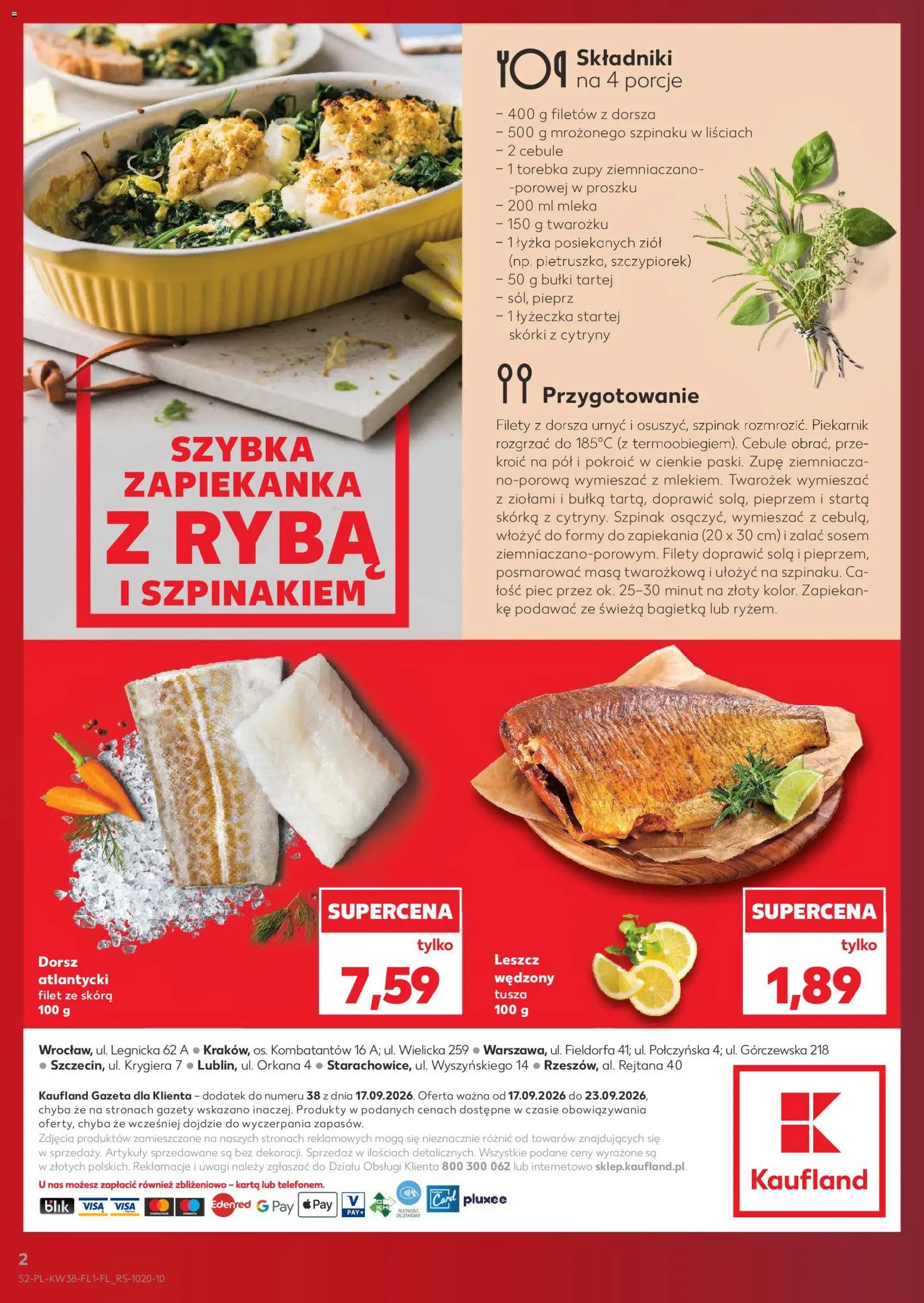 Kaufland Polsko leták - Jest fresz od 17.09.2026 | Strana: 2 | Produkty: Ryba, Filet