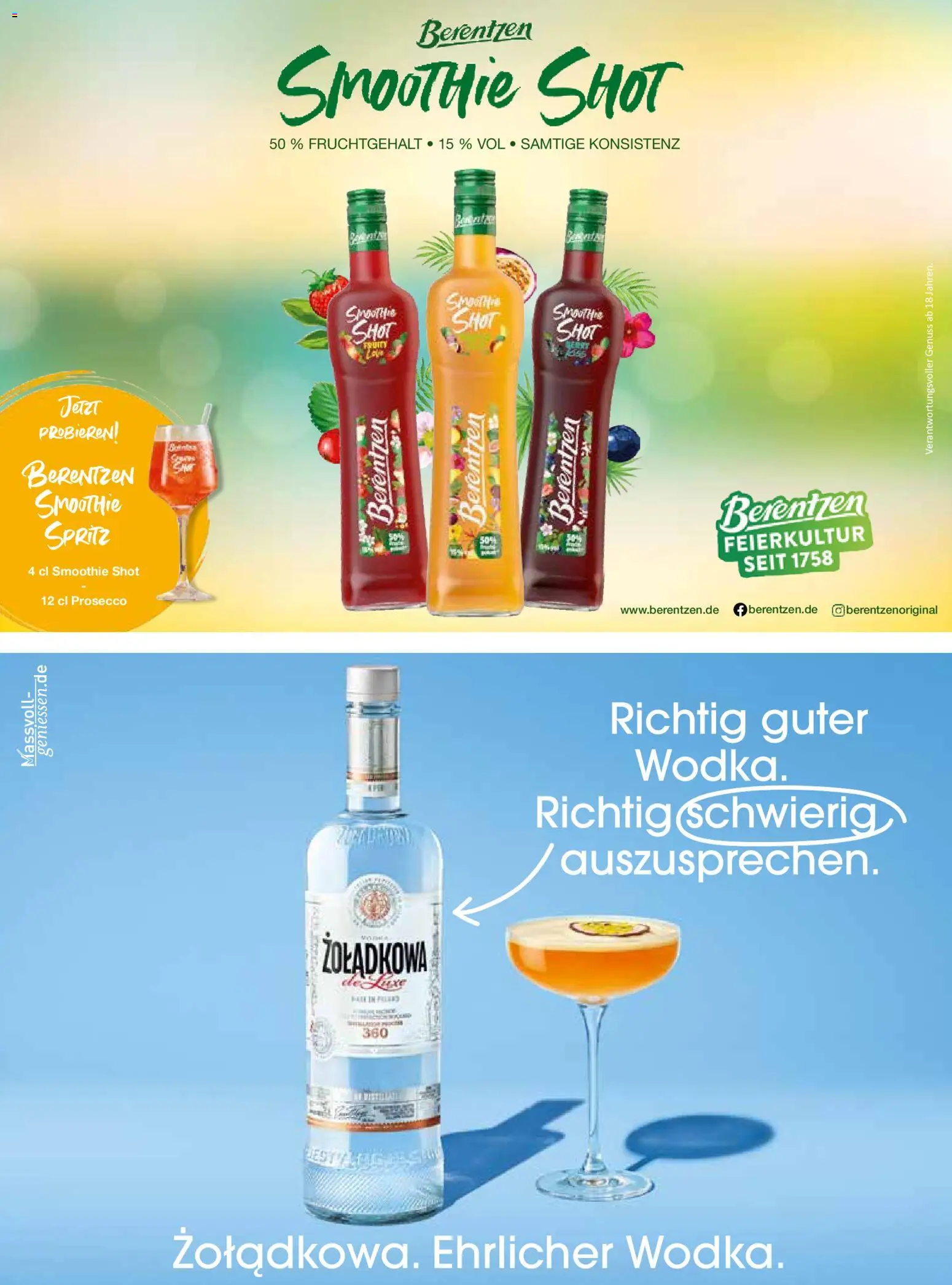 V-Markt Vielfalt Mai / Juni – gültig ab 01.05.2026 | Seite: 2 | Produkte: Prosecco, Berentzen