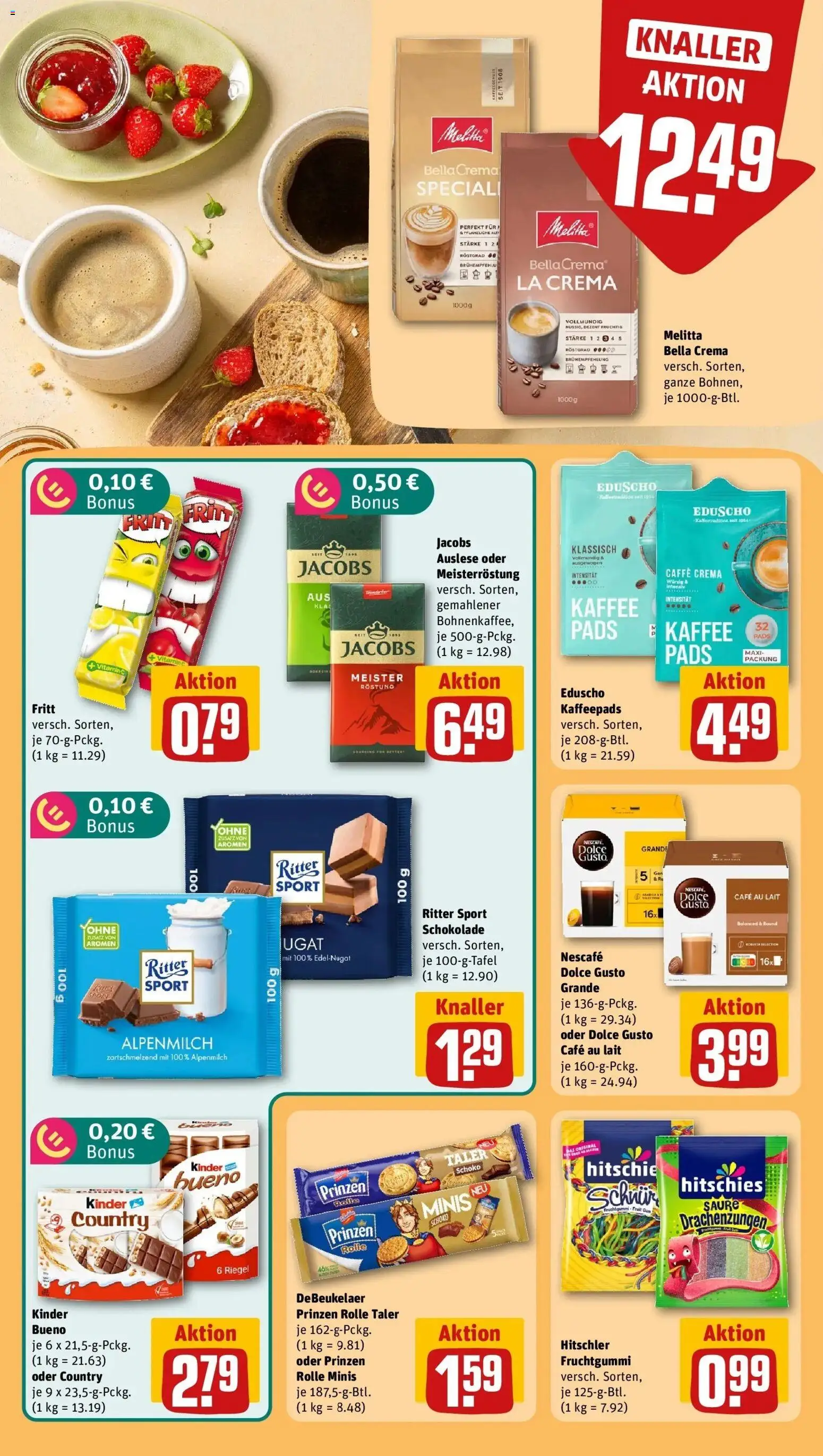 REWE Prospekt ab 10.08.2026 zum Blättern » Angebote | Seite: 13 | Produkte: Melitta, Nescafe, Kaffee, Eduscho