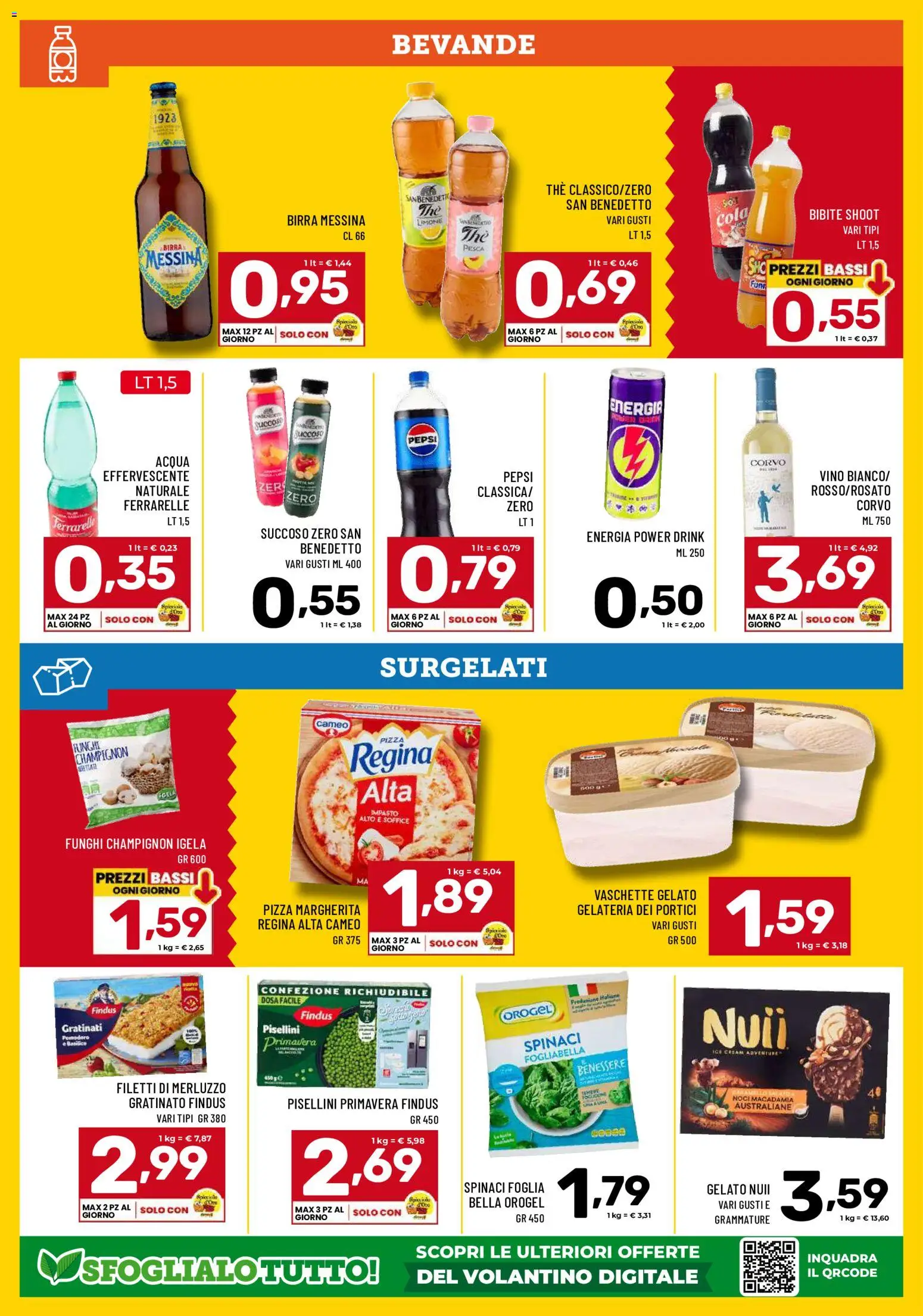Volantino Il Centesimo del 16.06.2026 | Pagina: 10 | Prodotti: Pizza, Vino, Noci, Funghi