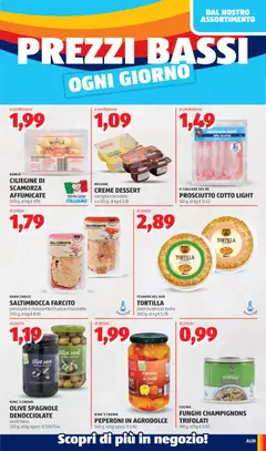 Anteprima del volantino Aldi volantino valido a partire dal 20/07/2026 | Pagina: 3 | Prodotti: Mozzarella, Latte, Prosciutto, Funghi