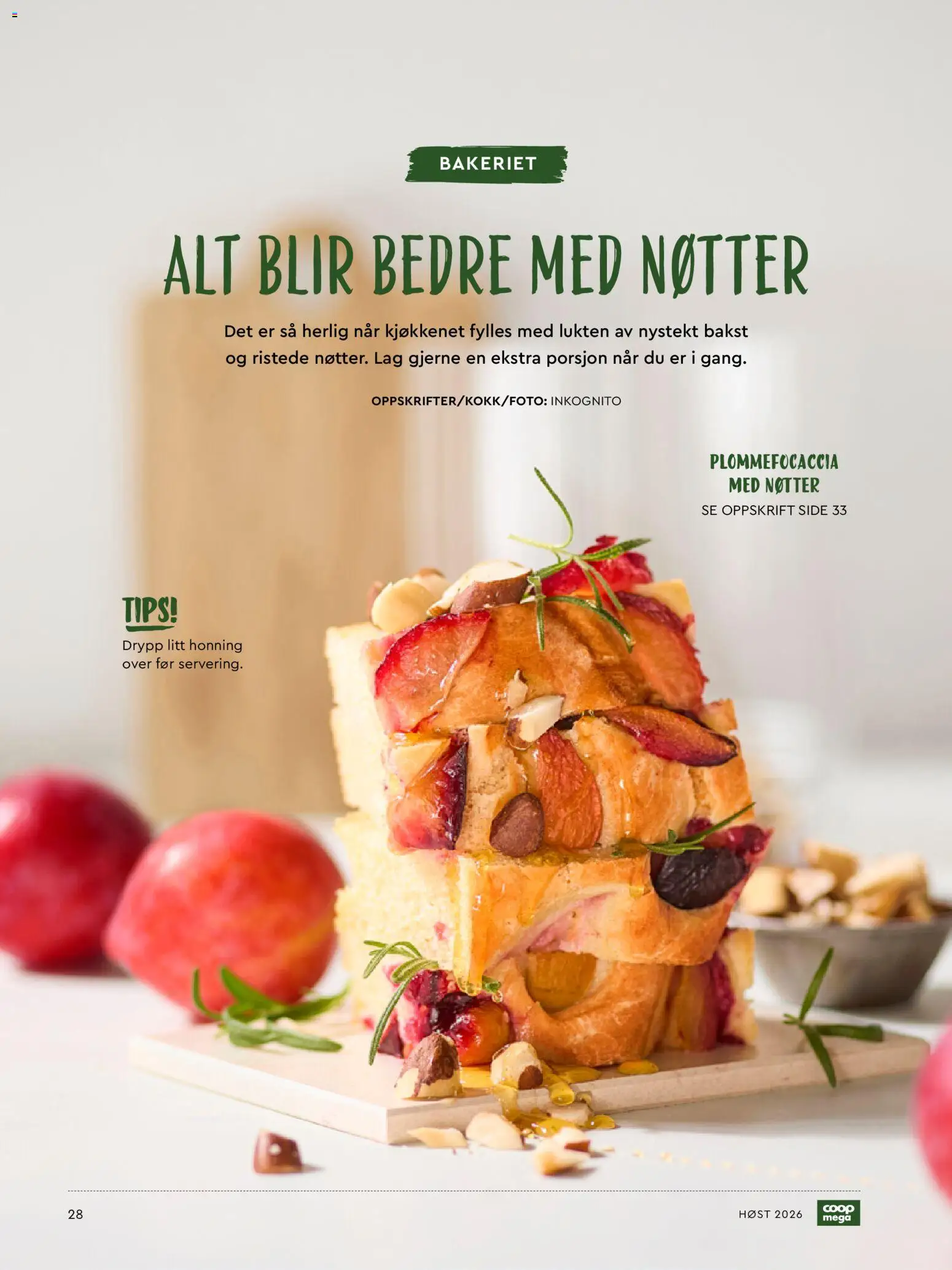{H1} | Side: 28 | Produkter: Honning, Nøtter
