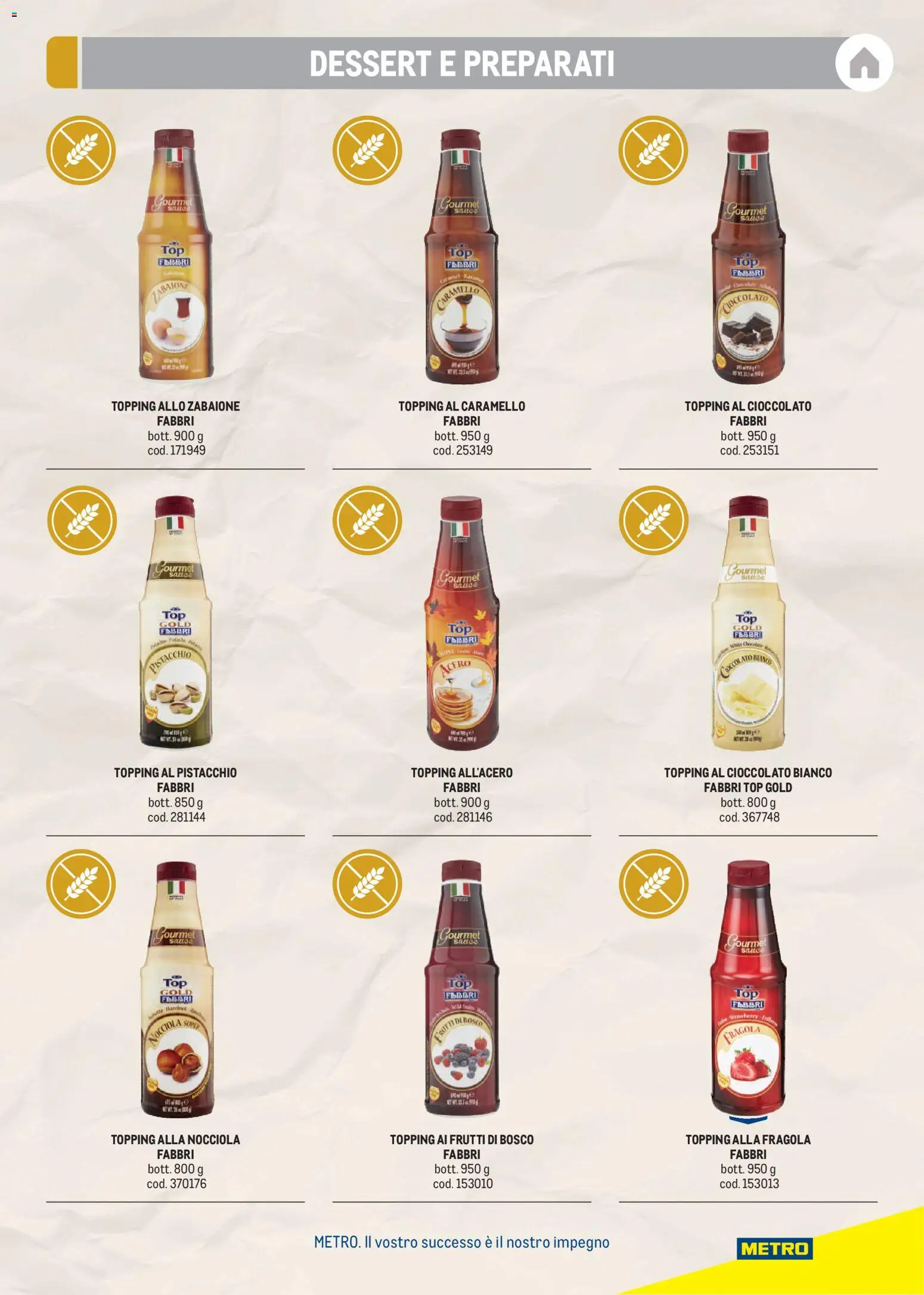 Volantino Metro del 17/08/2026 | Pagina: 53 | Prodotti: Zabaione, Frutti di bosco, Cioccolato, Dessert
