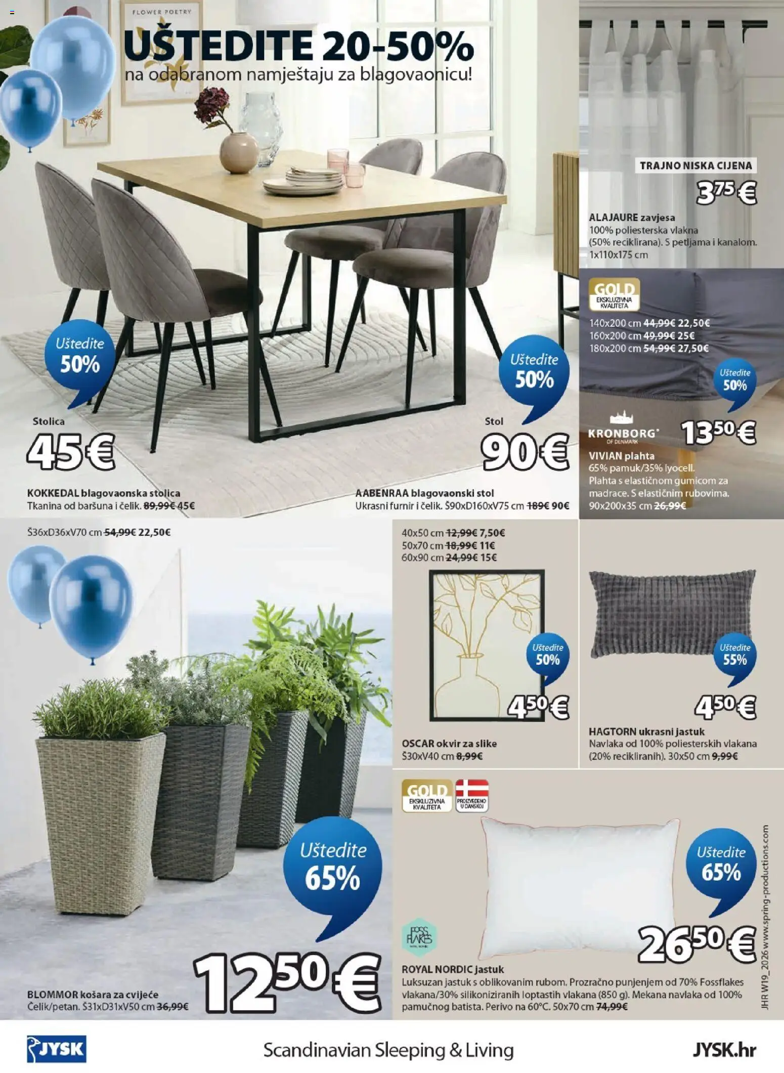 JYSK katalog | vrijedi od 06.05.2026 | Stranica: 12 | Proizvodi: Stolica, Košara, Zavjesa, Plahta