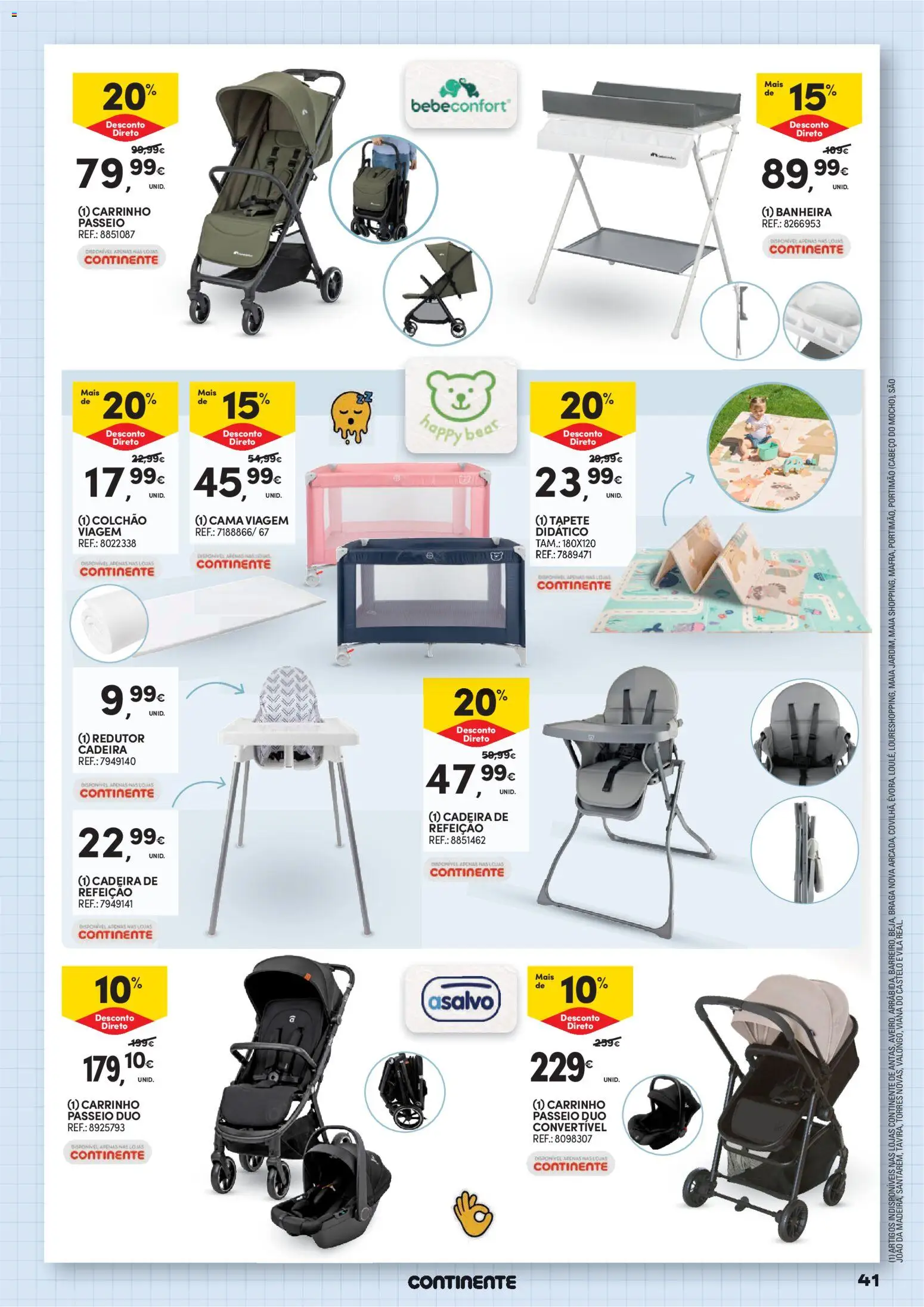 Continente Regresso às Aulas Na escola de toda a gente │ válido de 11/08/2026 | Página: 41 | Produtos: Cama, Colchão, Cadeira, Tapete