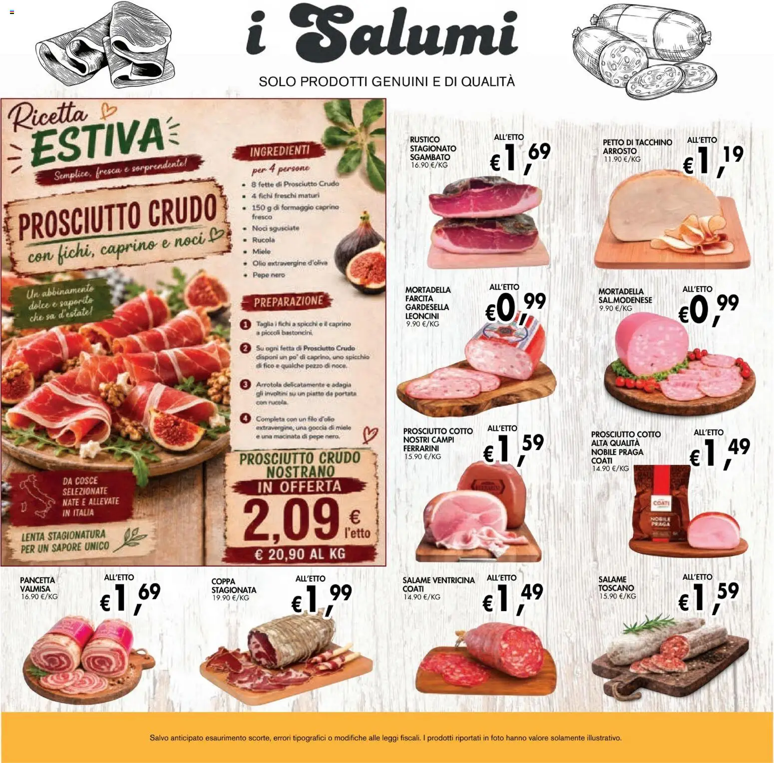 Volantino Coal del 28/08/2026 | Pagina: 7 | Prodotti: Salame, Pancetta, Prosciutto, Ingredienti