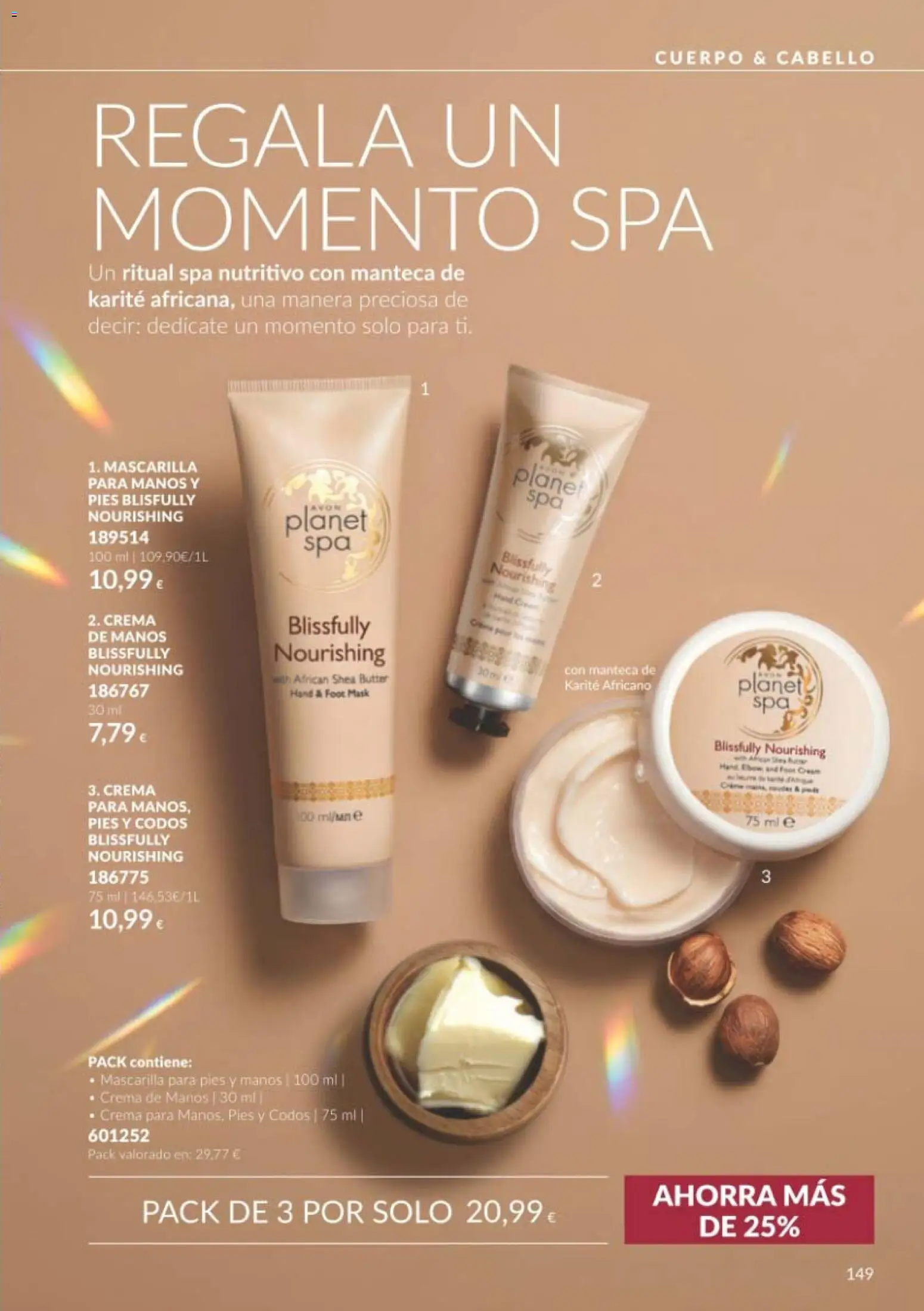 Catálogo AVON Black Friday │ válido desde el 01/11/2026 | Página: 149 | Productos: Manteca, Manteca de karité, Crema, Pies y codos