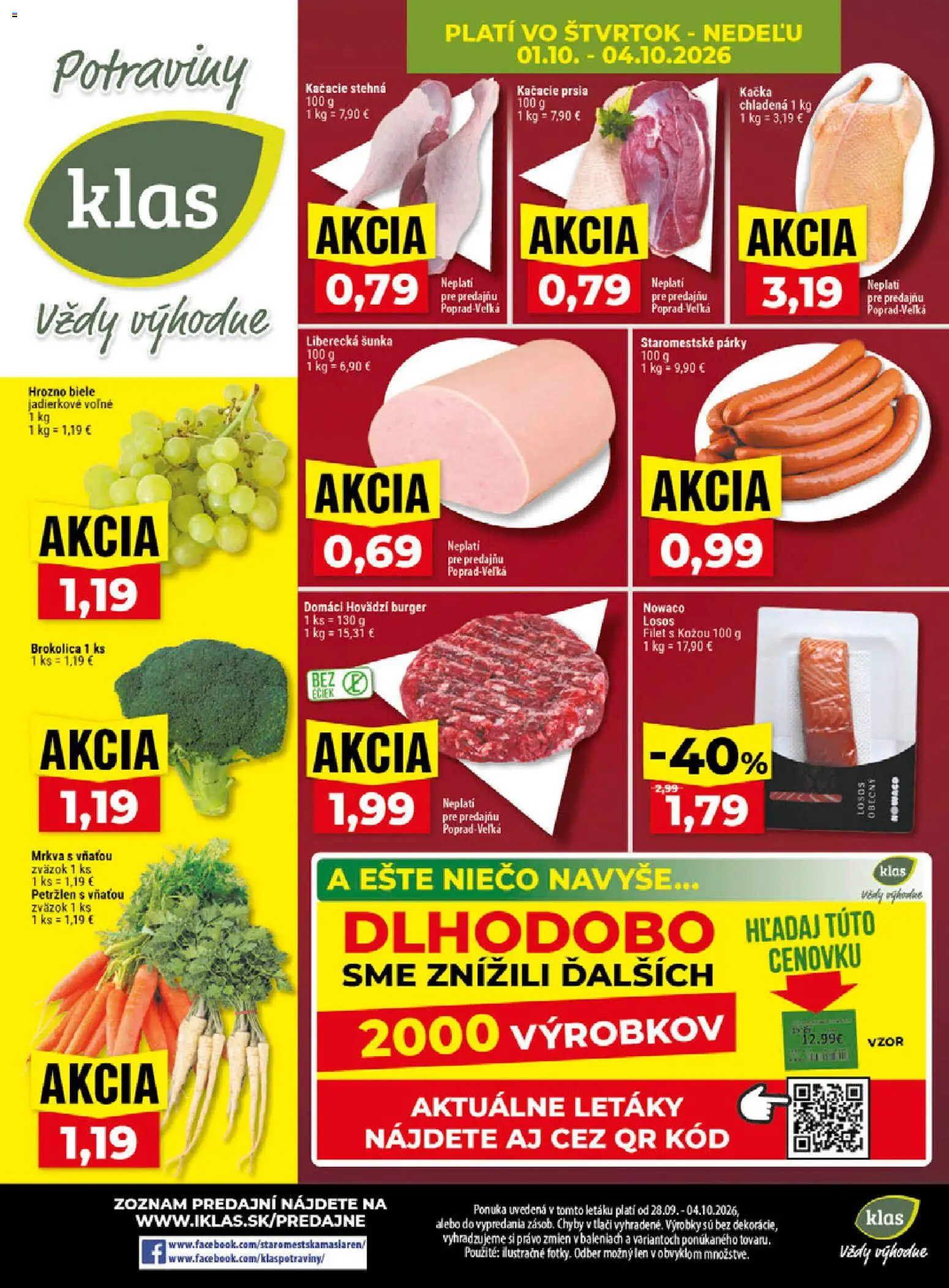 Nové Klas akcie – leták je platný od 28.09.2026 | Strana: 25