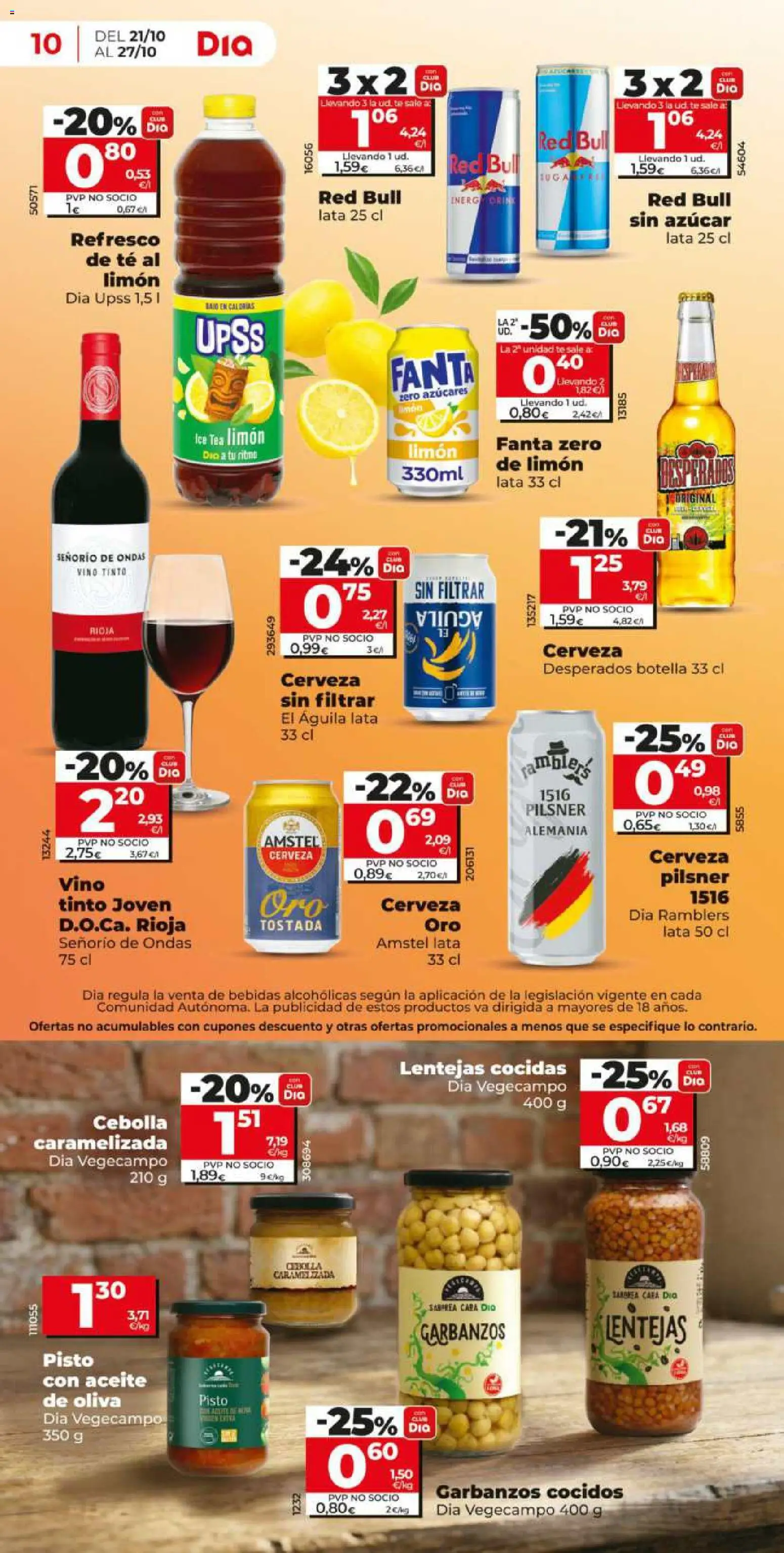 Dia - folleto │ válido desde el 21/10/2026 | Página: 10 | Productos: Aceite, Vino, Limón, Cebolla