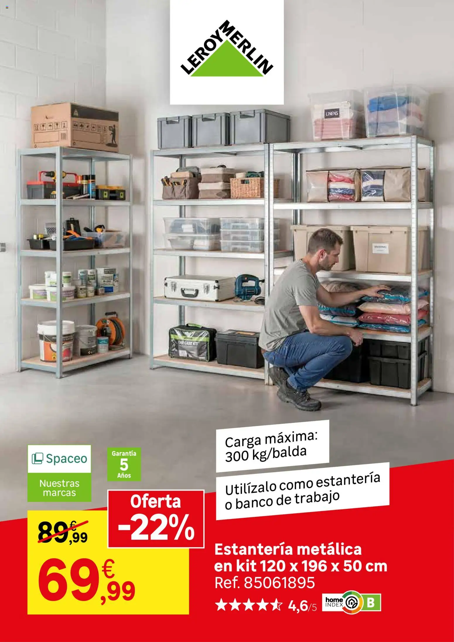 Leroy Merlin catálogo │ válido desde el 25/08/2026 | Página: 3 | Productos: Estantería, Estantería metálica