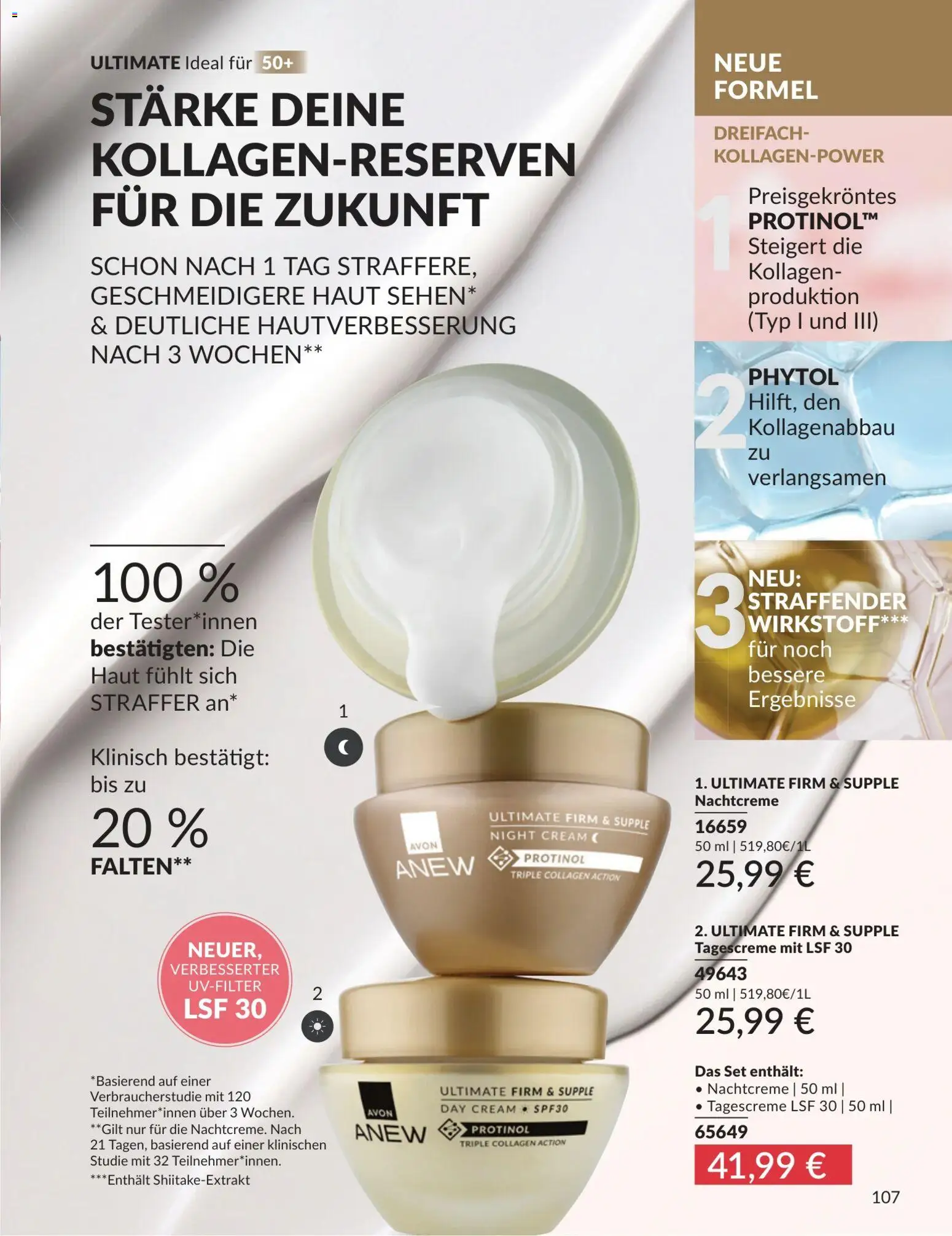 AVON Katalog Juli 2026 – gültig ab 01.07.2026 | Seite: 107 | Produkte: Tagescreme, Nachtcreme