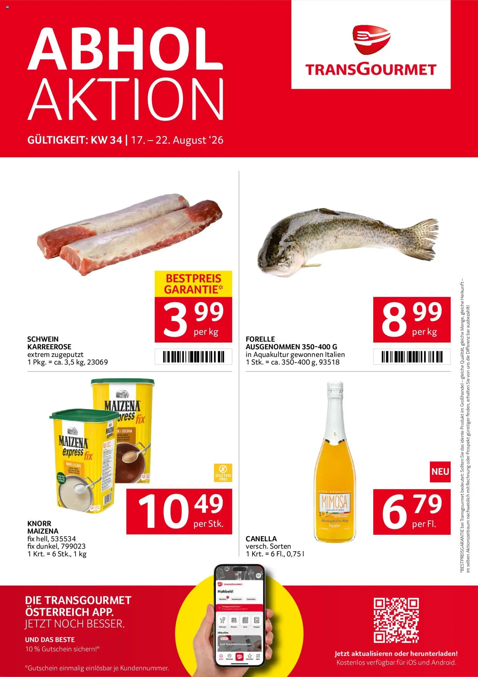 Transgourmet Flugblatt gültig ab 17.08.2026 | Seite: 1