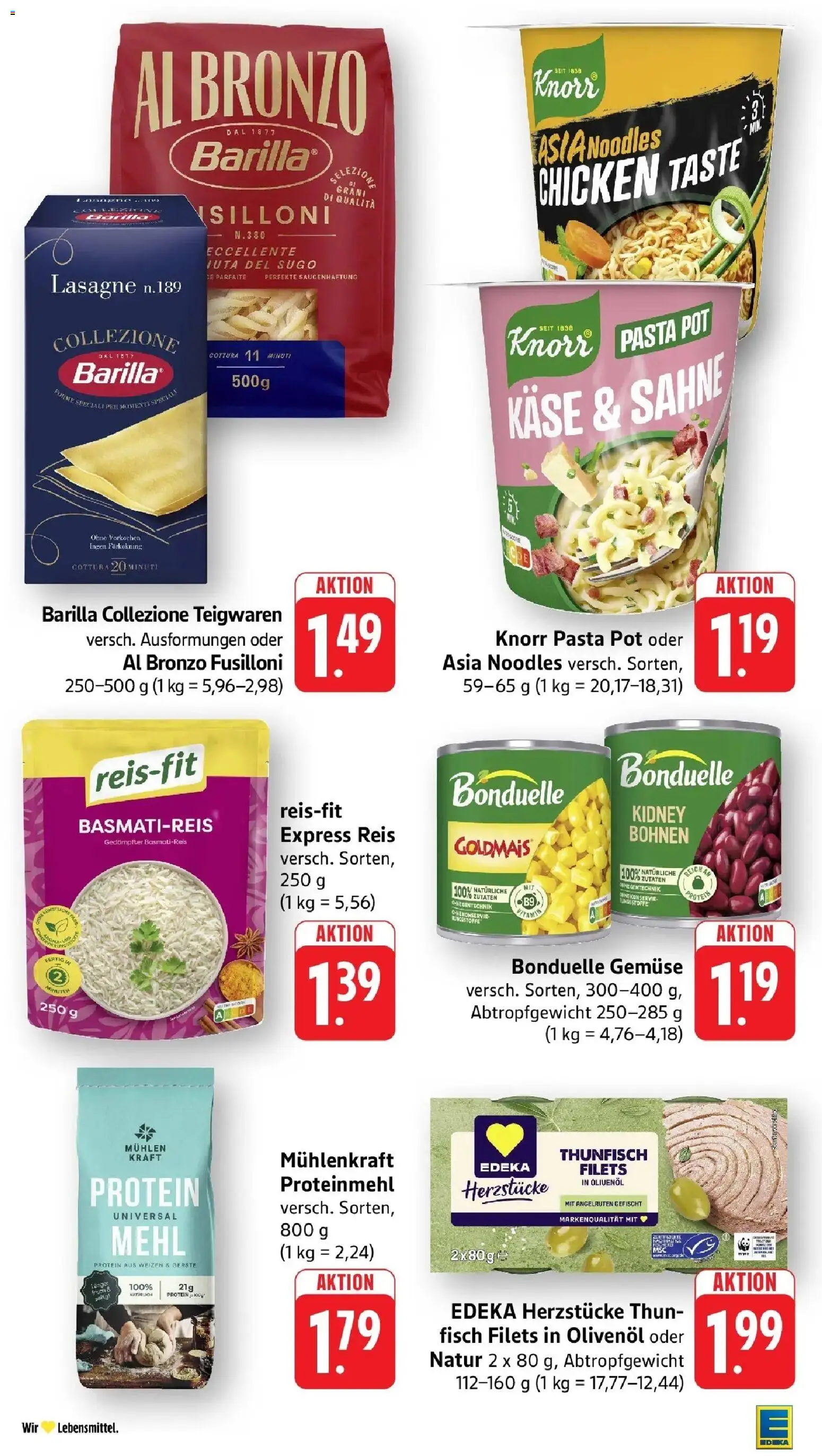 Edeka Prospekt Trier – gültig ab 08.06.2026 | Seite: 31 | Produkte: Basmatireis, Käse, Olivenol, Pasta