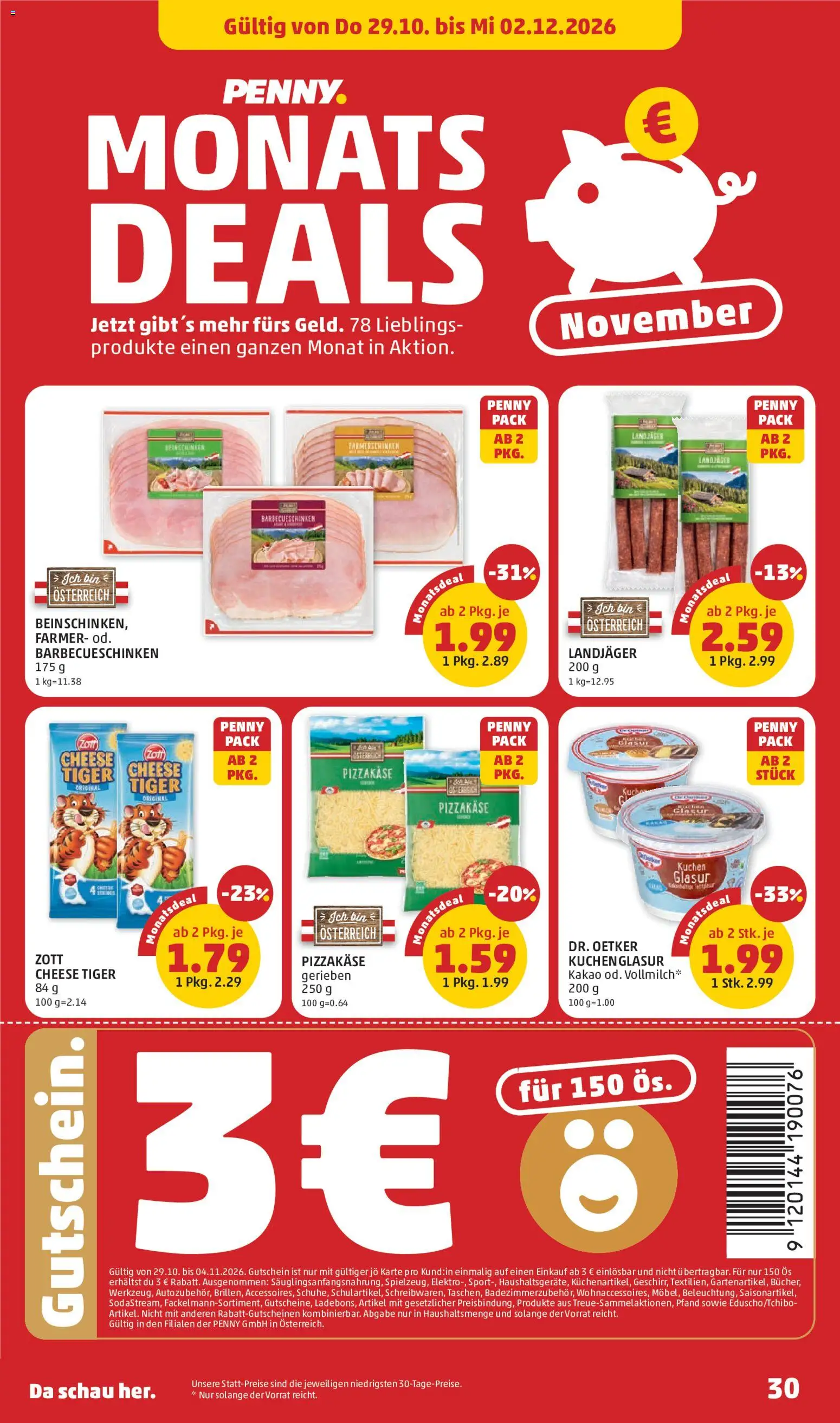 Penny Markt Flugblatt gültig ab 29.10.2026 | Seite: 30