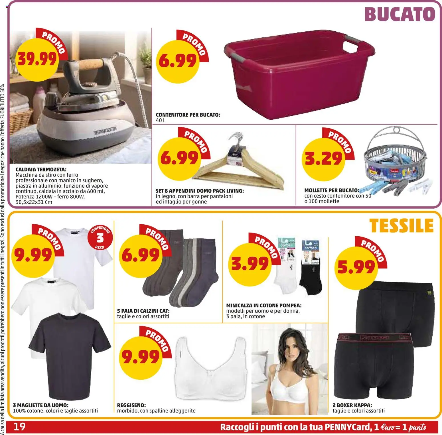 Volantino PENNY del 10/09/2026 | Pagina: 19 | Prodotti: Gonne, Pantaloni, Contenitore, Ferro