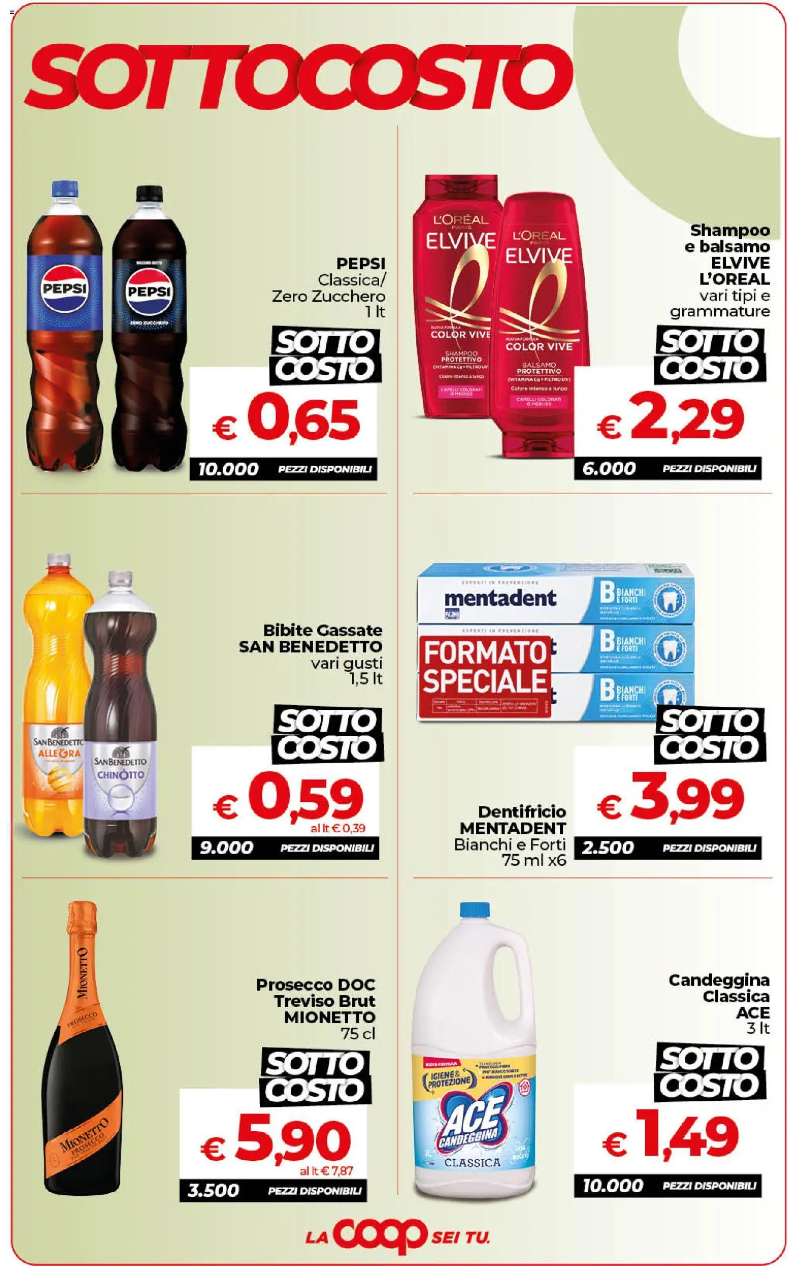 Volantino Ipercoop del 13/10/2026 | Pagina: 6 | Prodotti: Dentifricio, Chinotto, Zucchero, Bibite