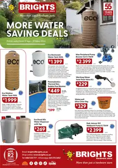 Brights Hardware specials catalogue – valid from 17.04.2026 | Page: 1