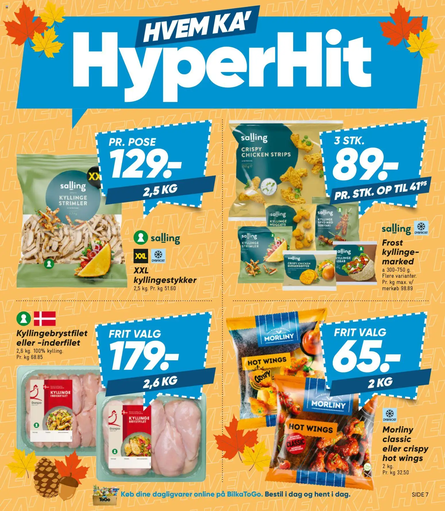 Bilka tilbudsavis – gyldig fra 25/09/2026 | Side: 7 | Produkter: Dagligvarer, Nuggets, Kebab