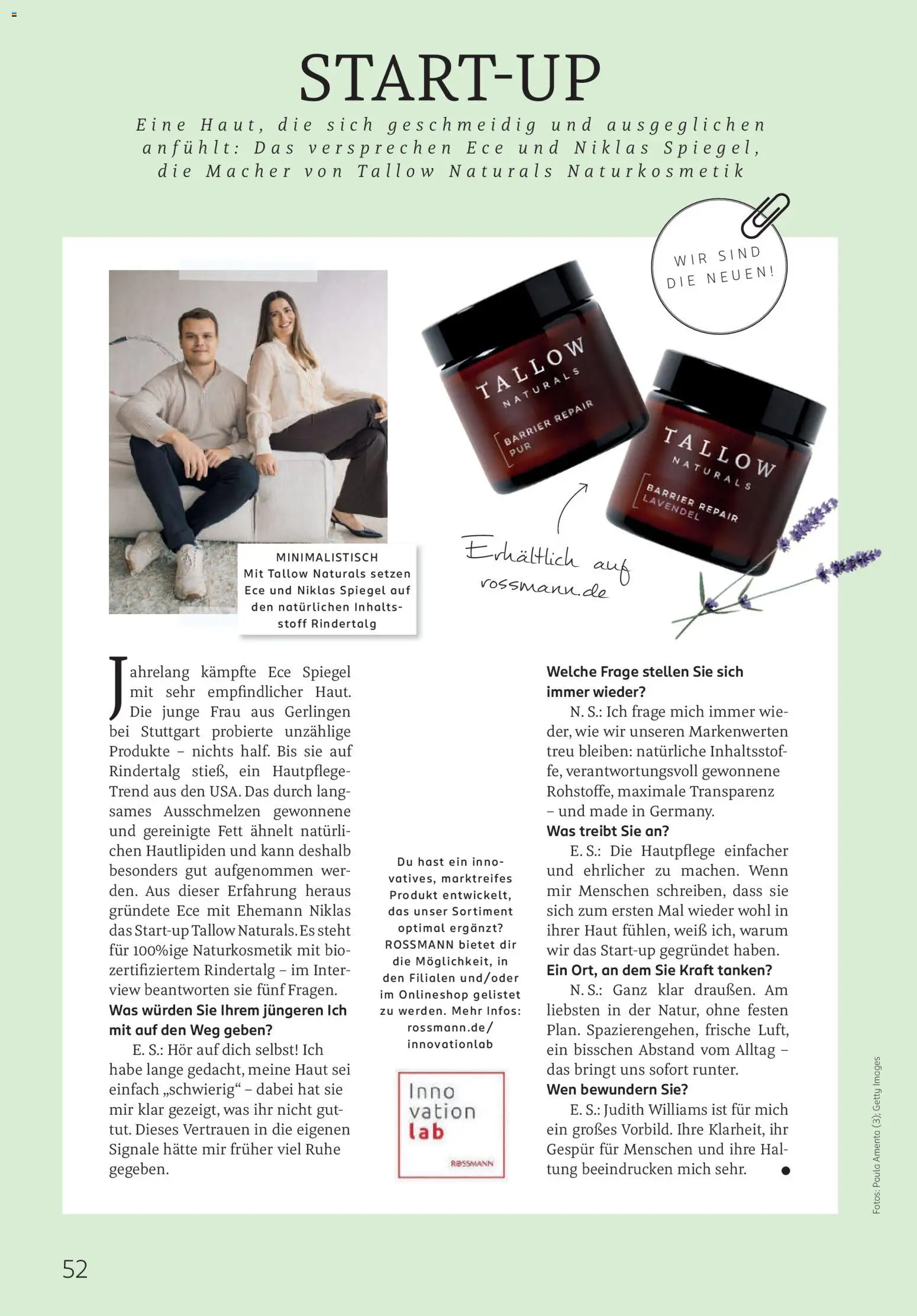 Rossmann Centaur – gültig ab 01.04.2026 | Seite: 52 | Produkte: Spiegel, Lavendel