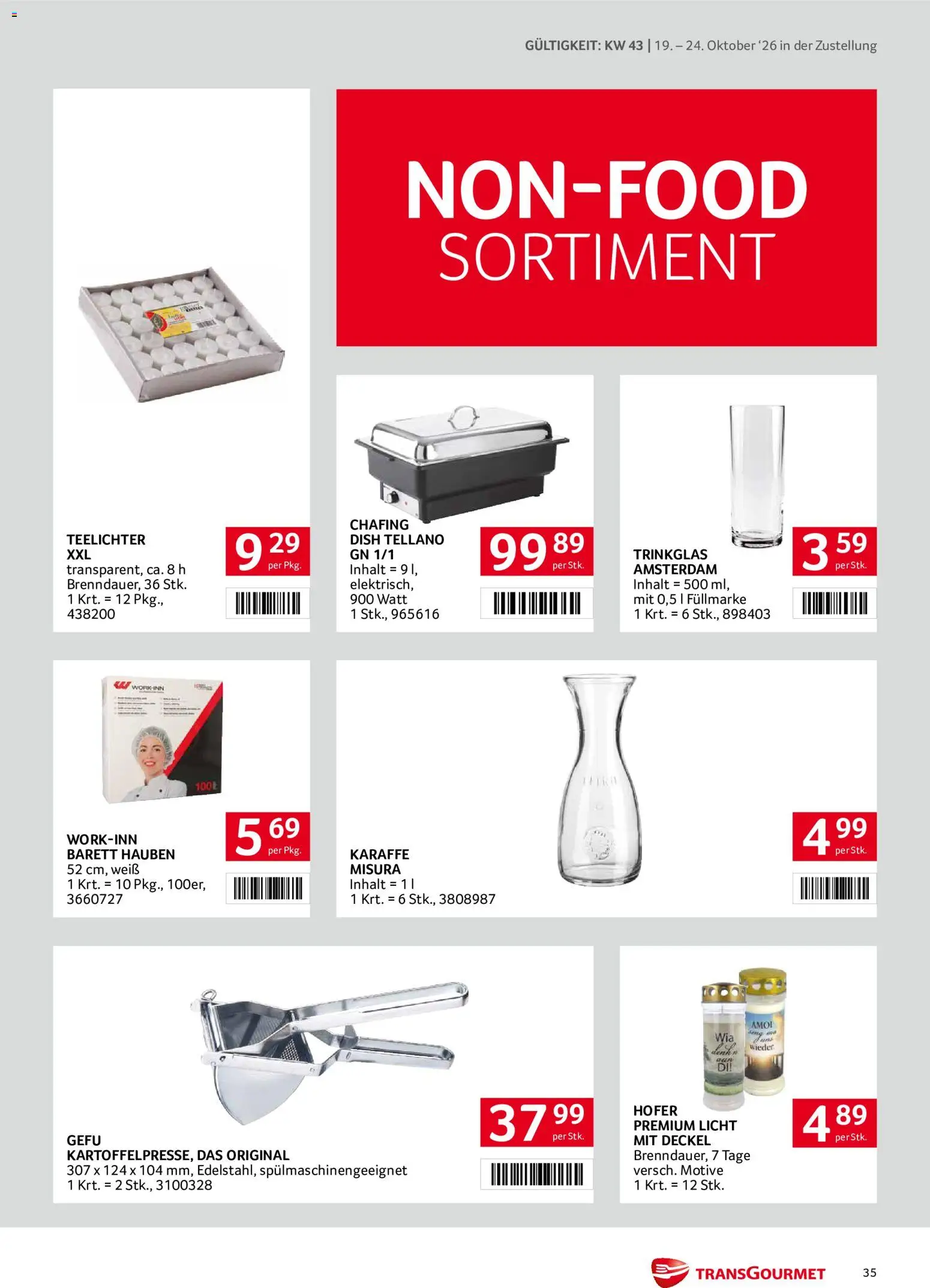 Transgourmet Flugblatt gültig ab 19.10.2026 | Seite: 35
