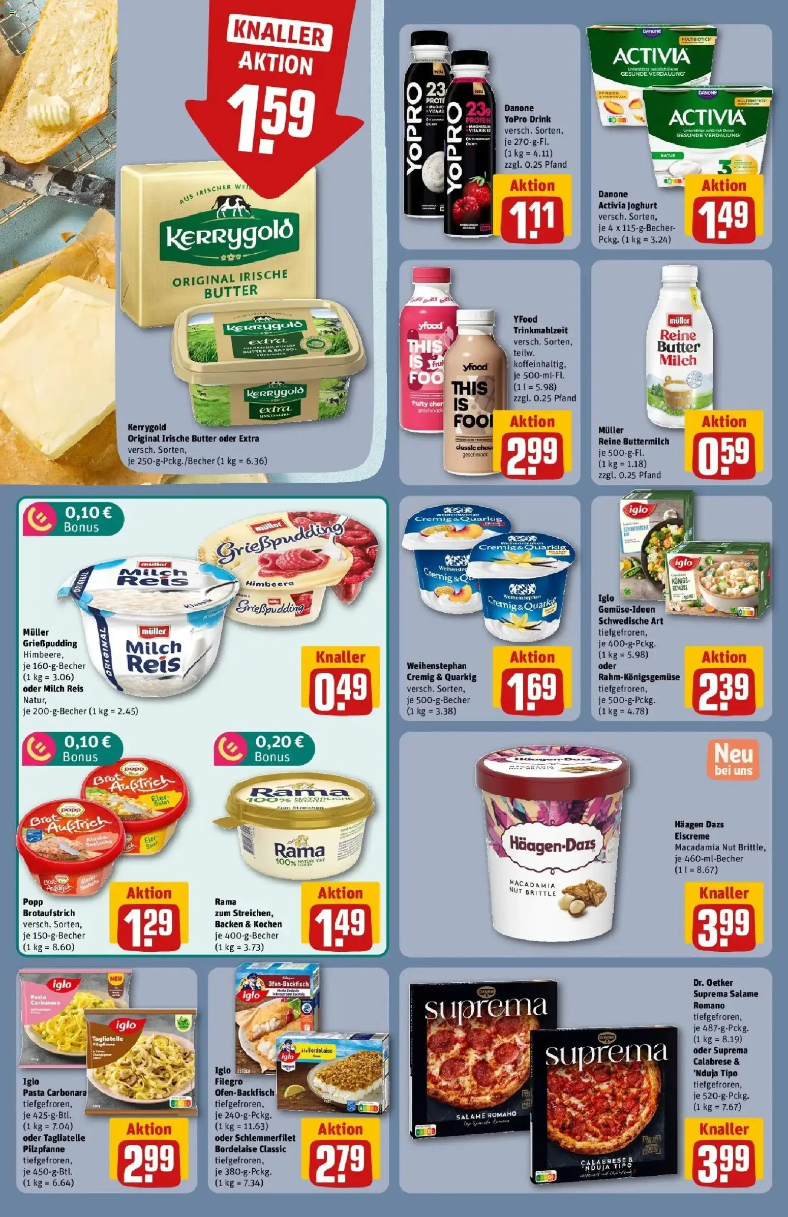 REWE Prospekt ab 26.10.2026 zum Blättern » Angebote | Seite: 14 | Produkte: Activia, Butter, Joghurt, Rapsöl