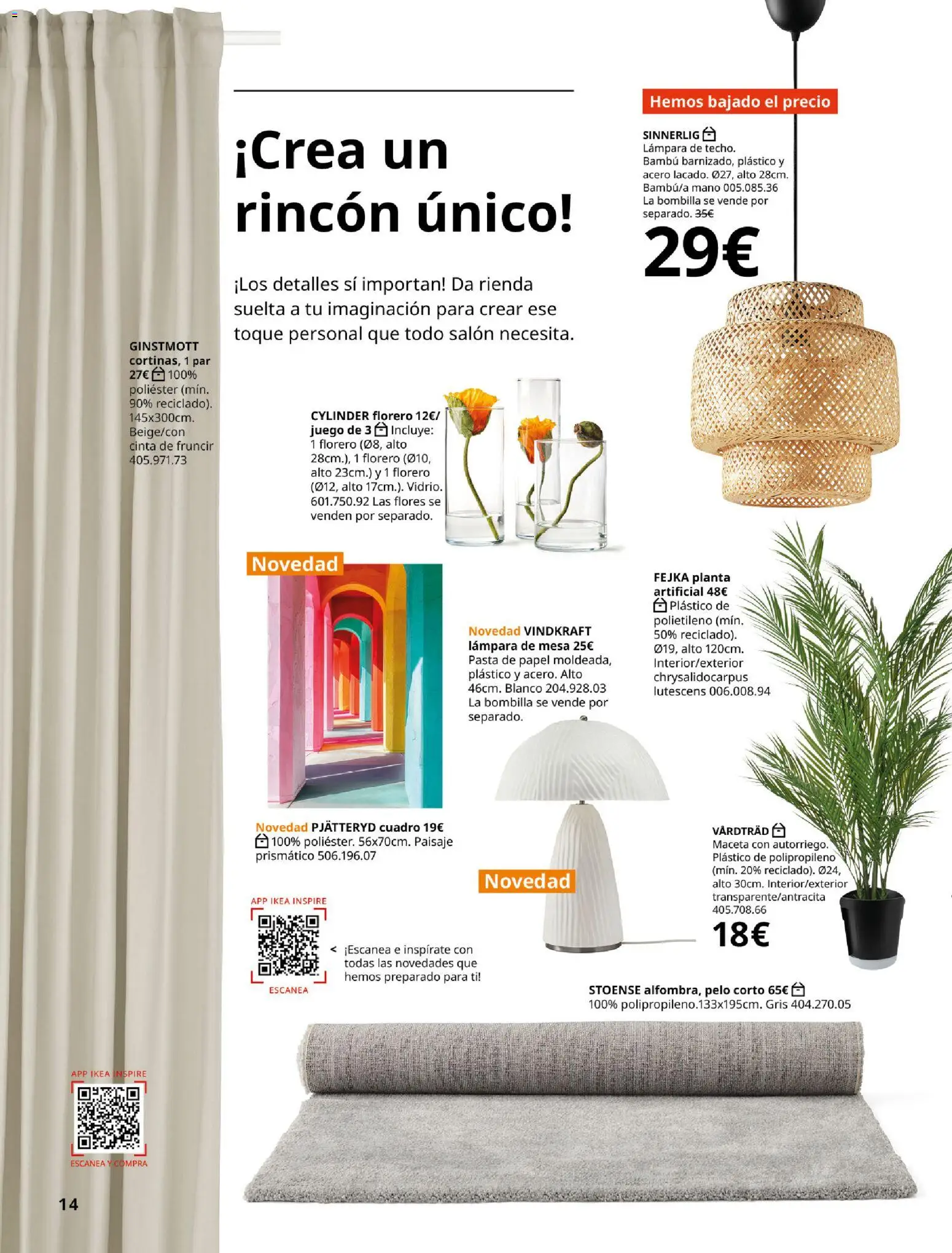 IKEA - Salones │ válido desde el 04/02/2026 | Página: 14 | Productos: Salón, Pasta, Planta artificial, Maceta