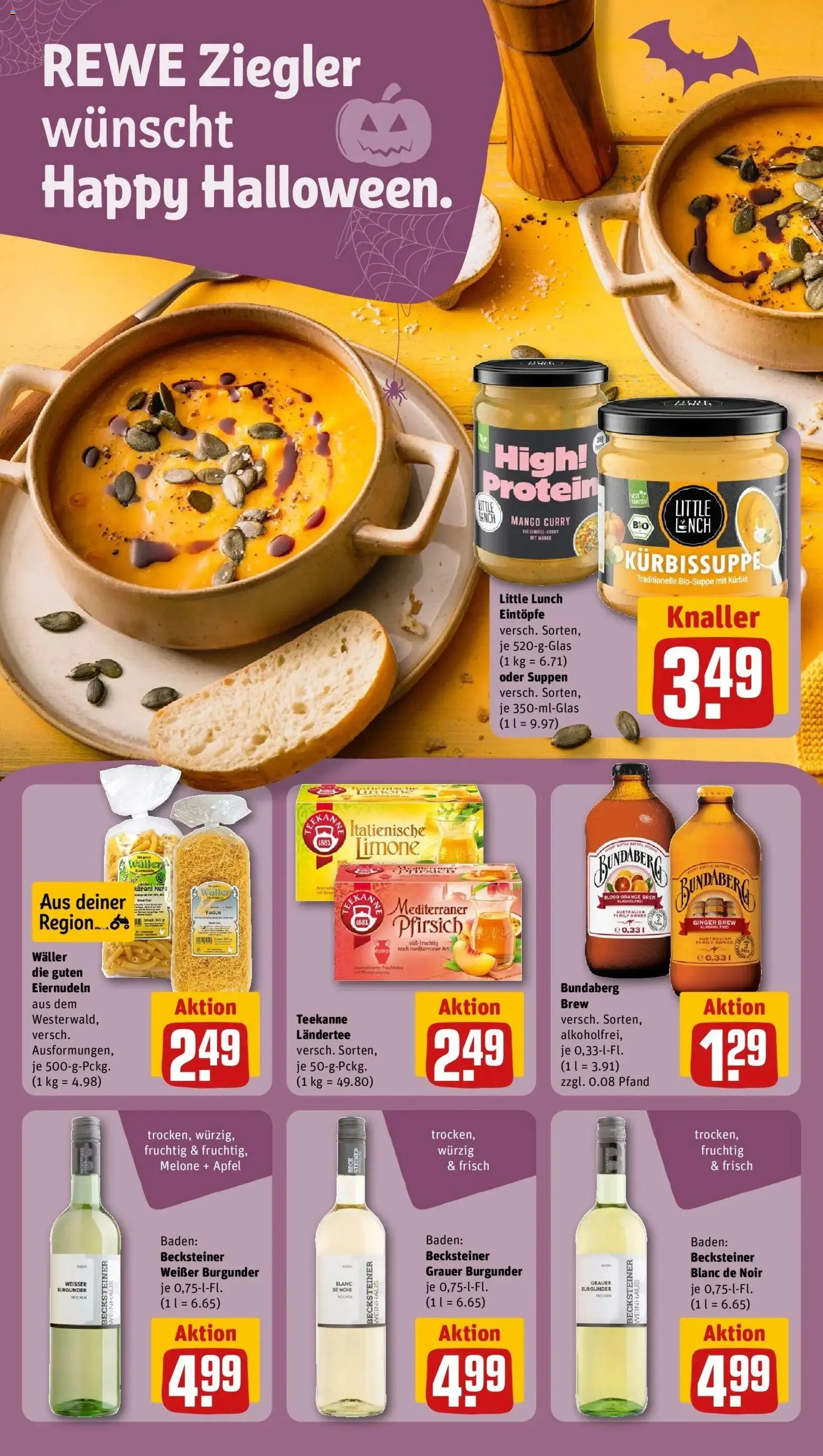 REWE Prospekt ab 26.10.2026 zum Blättern » Angebote | Seite: 19 | Produkte: Äpfel, Pfirsich, Kürbis, Melone