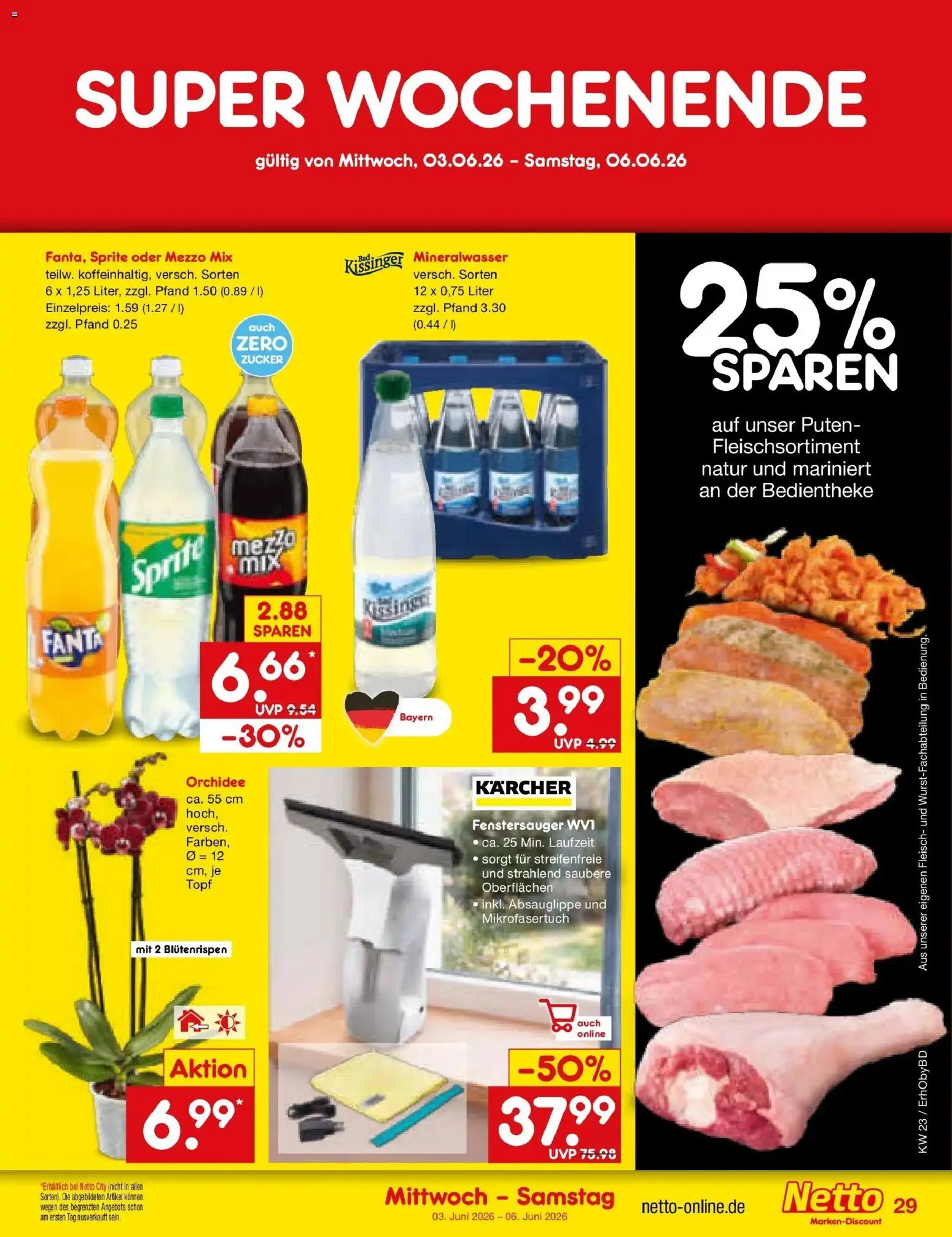 Netto Marken-Discount Prospekt Velden – gültig ab 01.06.2026 | Seite: 43 | Produkte: Fanta, Sprite, Zucker, Oder mezzo mix