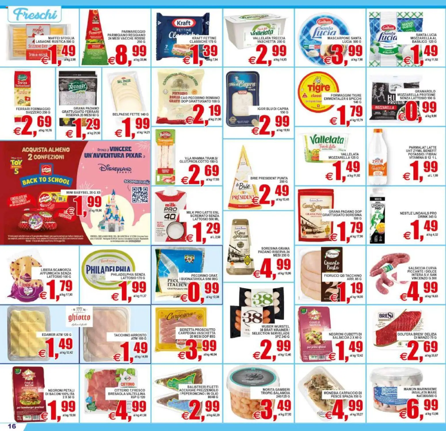 Volantino Pewex del 02/09/2026 | Pagina: 16 | Prodotti: Latte, Formaggio, Olio, Parmigiano