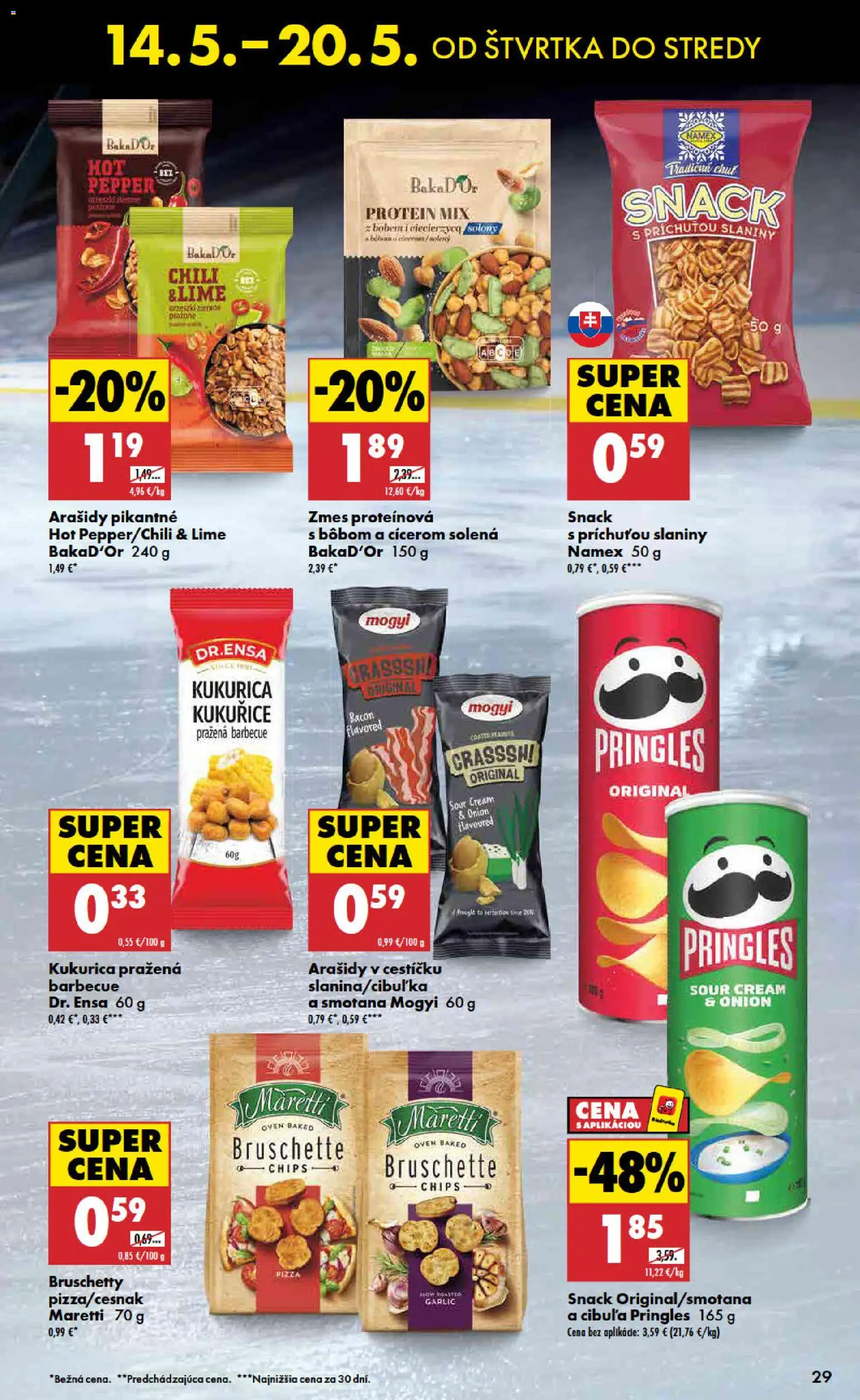 Nové Biedronka akcie – leták je platný od 14.05.2026 | Strana: 29 | Produkty: Pizza, Protein, Kukurica, Arašidy