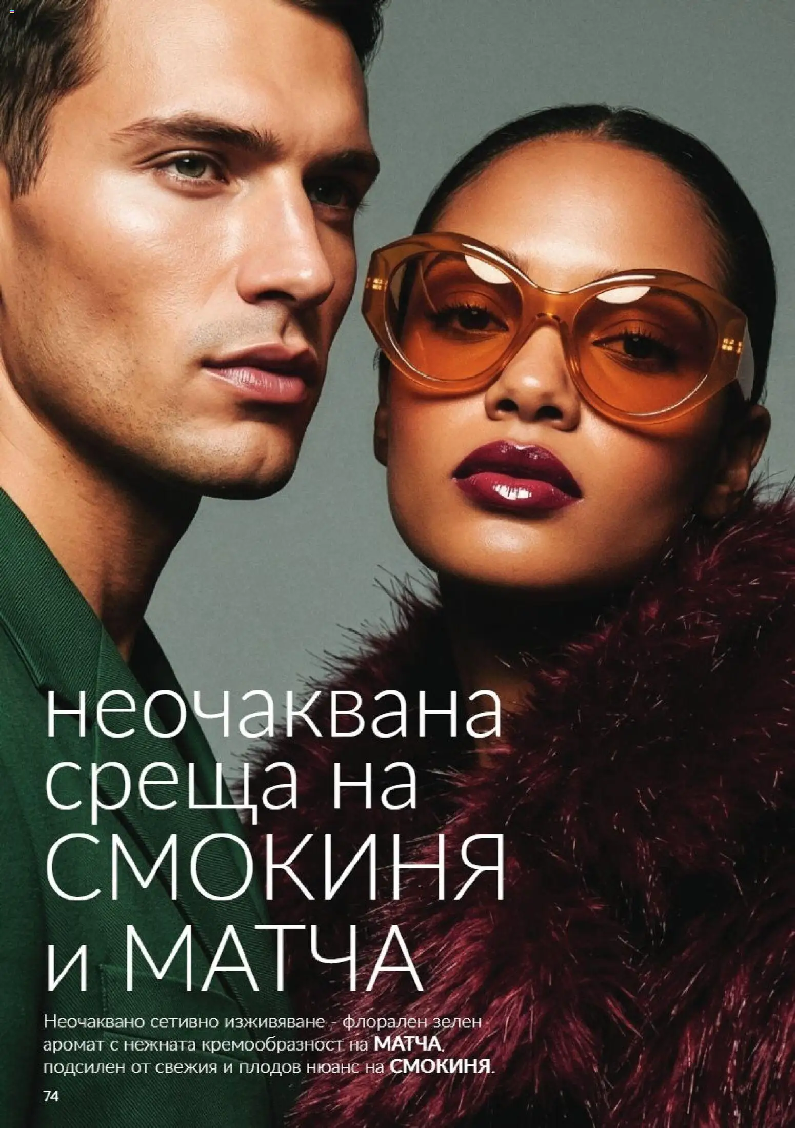 {H1} | Страница: 74 | Продукти: Смокиня, Матча, Аромат