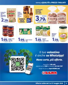 Anteprima del volantino SIGMA volantino OK valido a partire dal 05.05.2026 | Pagina: 9 | Prodotti: Cioccolato, Frutta, Salsiccia, Croissant
