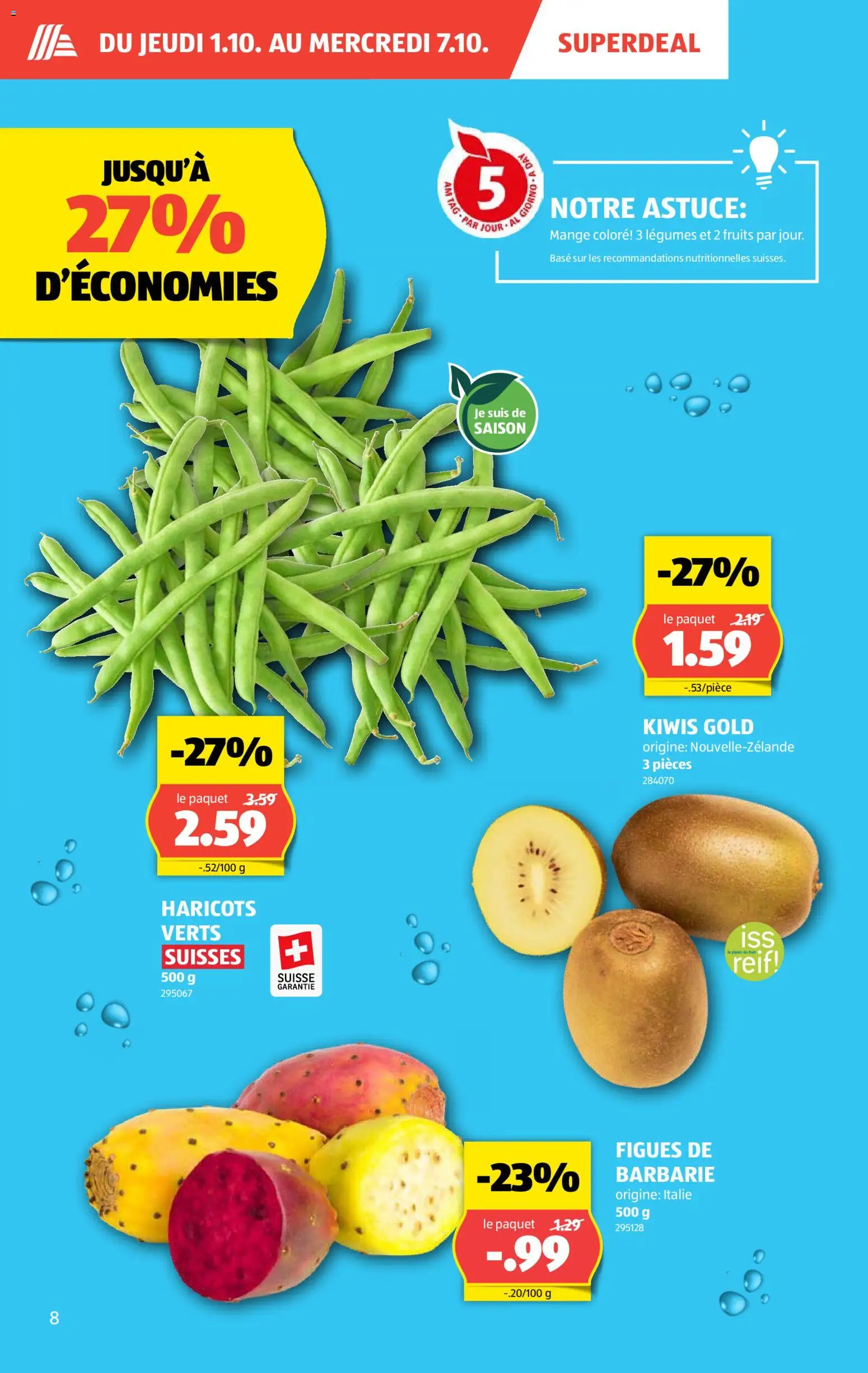Aldi aktionen FR – gültig ab 01.10.2026 | Seite: 8 | Produkte: Kiwi
