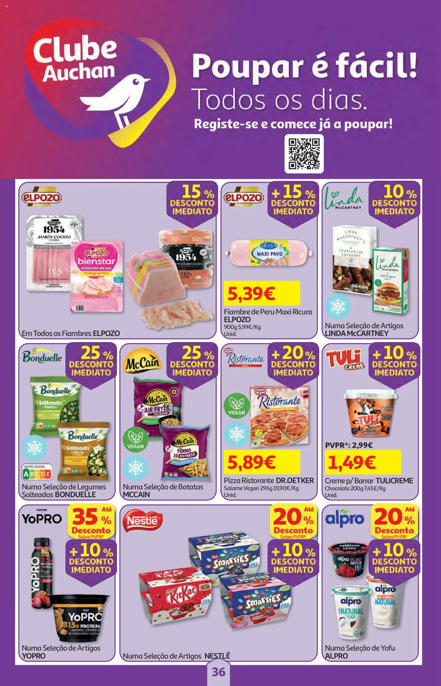 Auchan folheto │ válido de 28.05.2026 | Página: 36 | Produtos: Forno, Peru, Sal, Nestlé