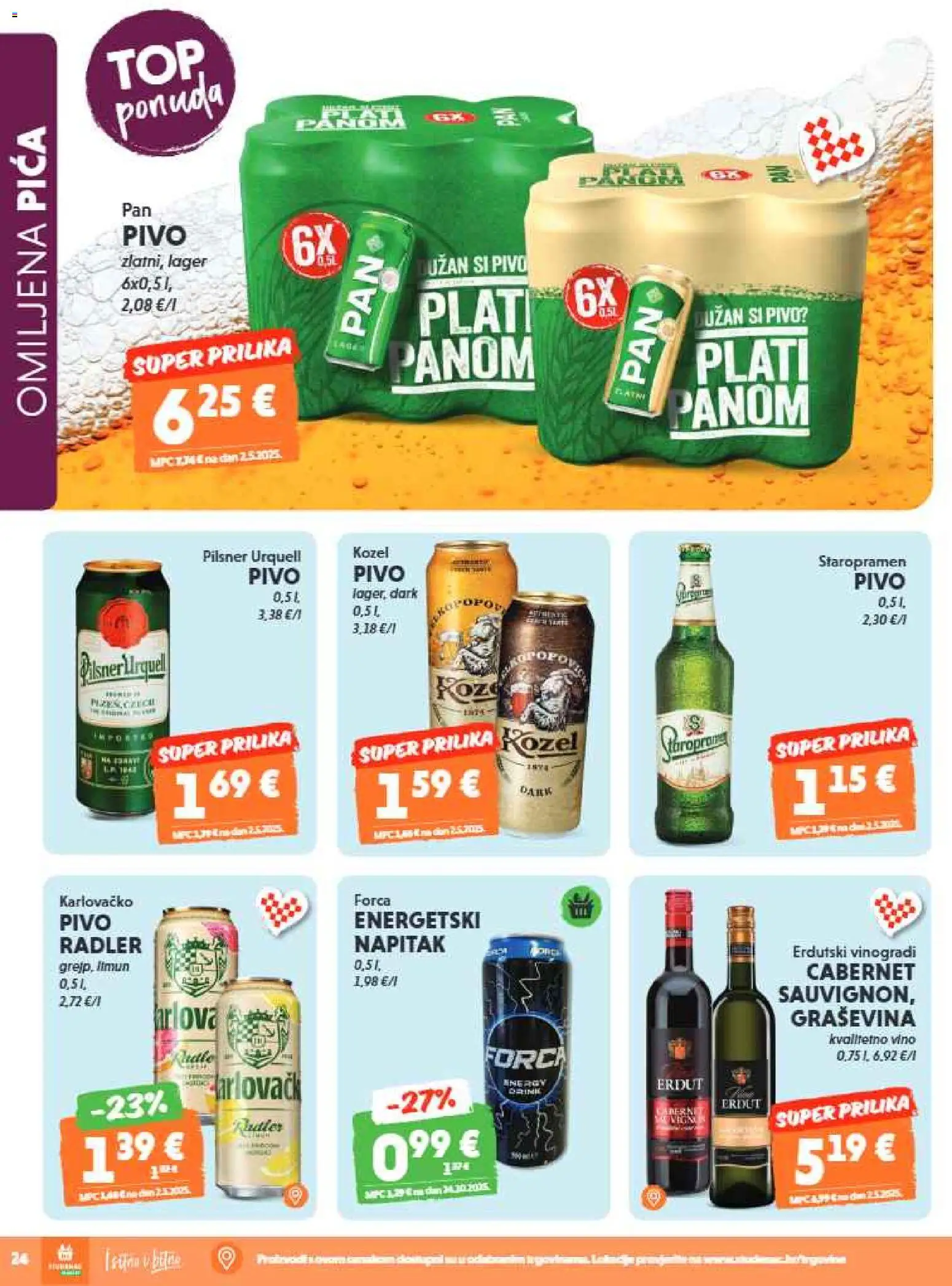 Studenac katalog | vrijedi od 06.05.2026 | Stranica: 26 | Proizvodi: Staropramen, Pica, Vino, Pivo
