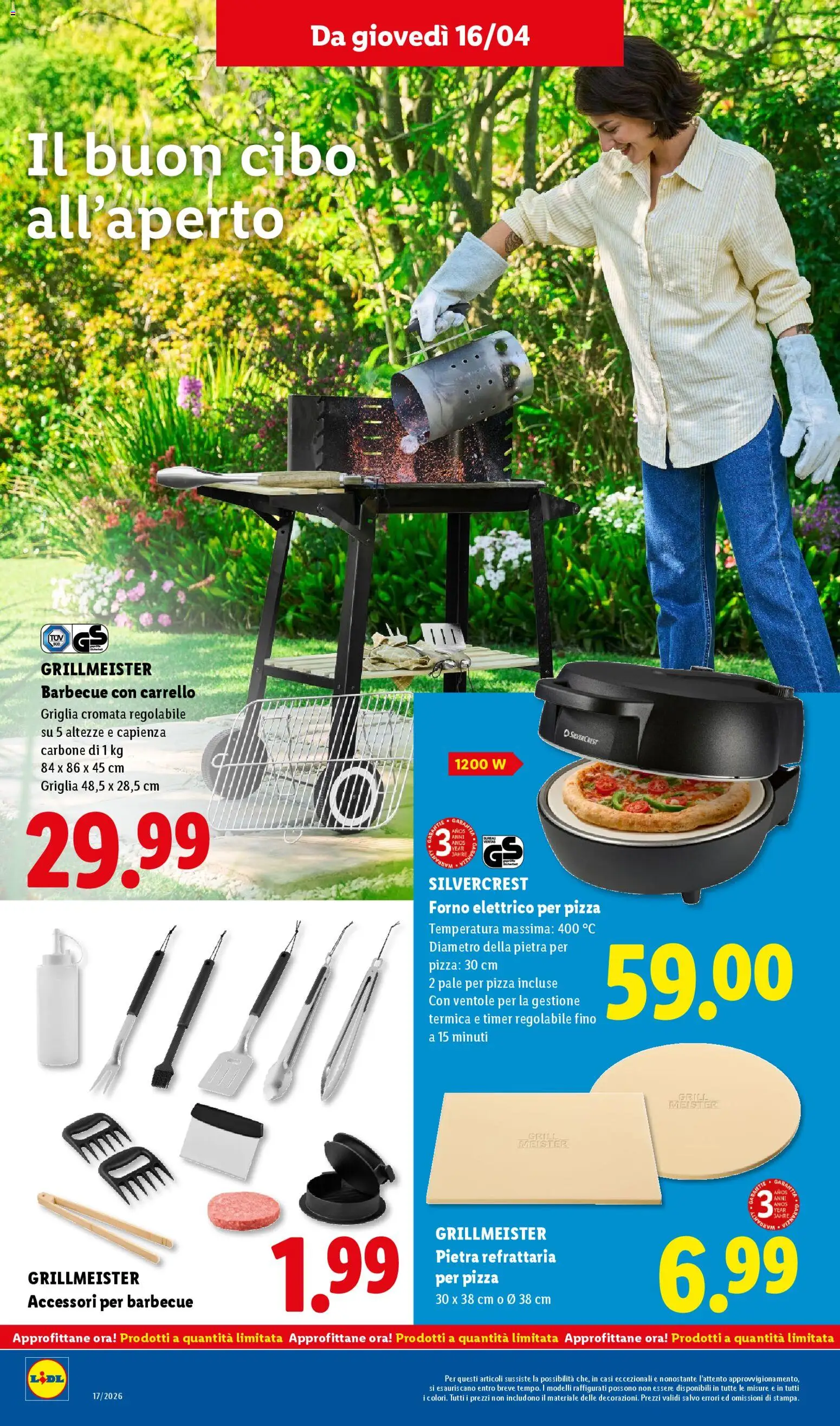 Volantino Lidl del 16.04.2026 | Pagina: 28 | Prodotti: Pizza, Carrello, Forno, Forno elettrico