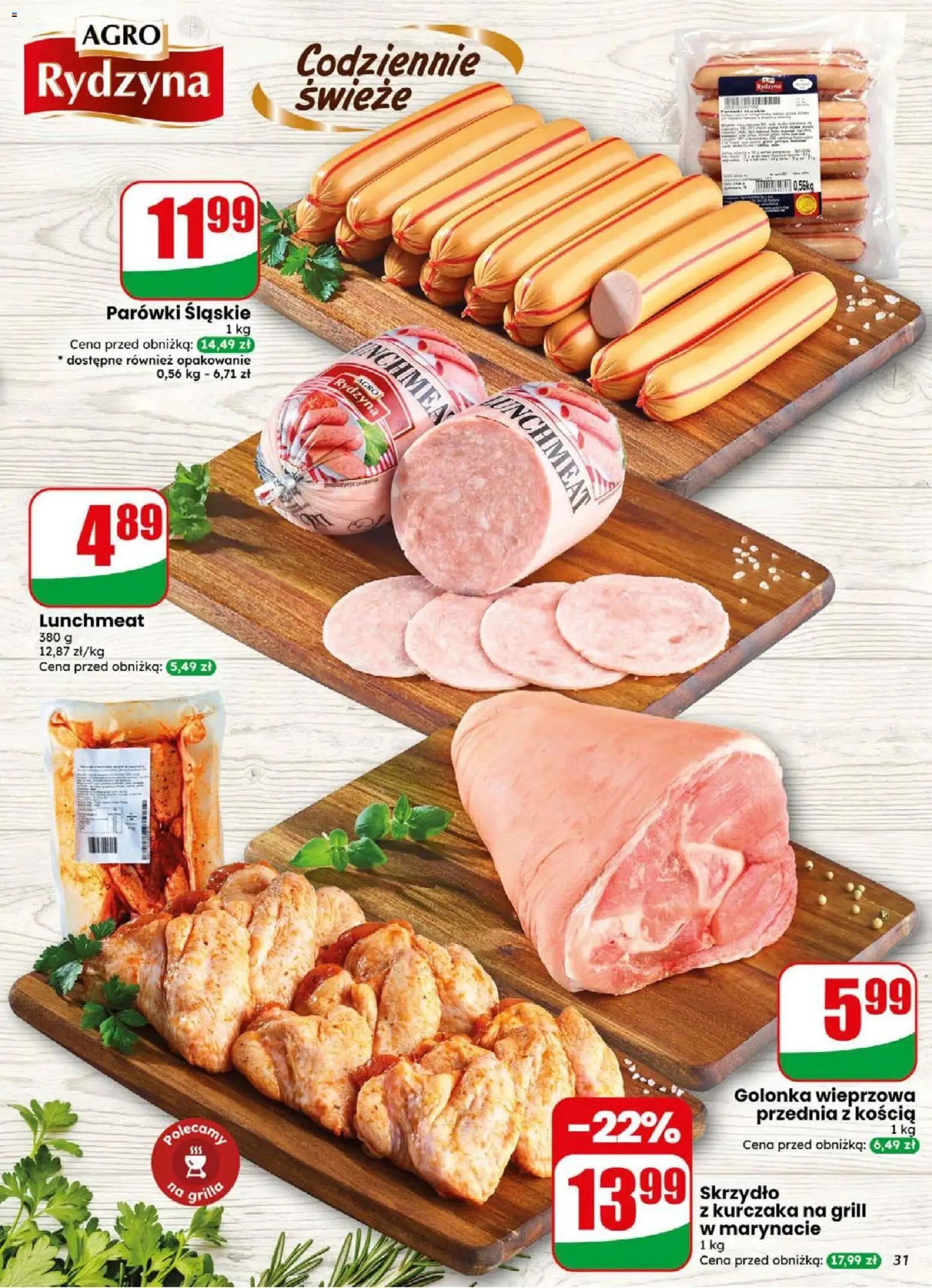 Dino gazetka od 02.09.2026 | Strona: 31 | Produkty: Golonka, Grill, Golonka wieprzowa, Parówki